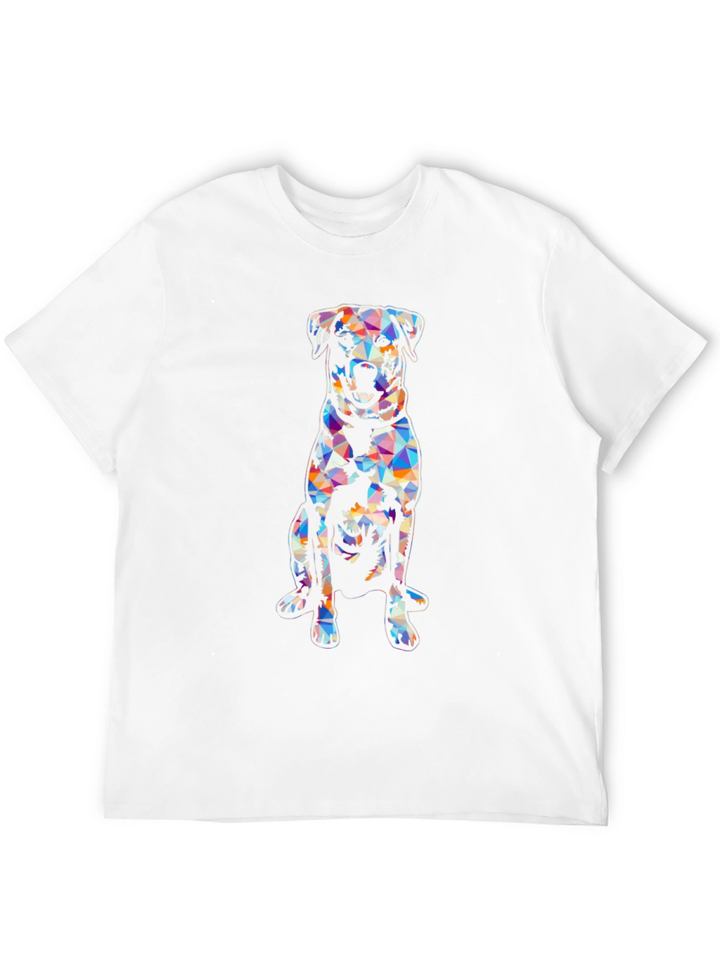 Geometric Dog T-Shirt - Modern Graphic Tee