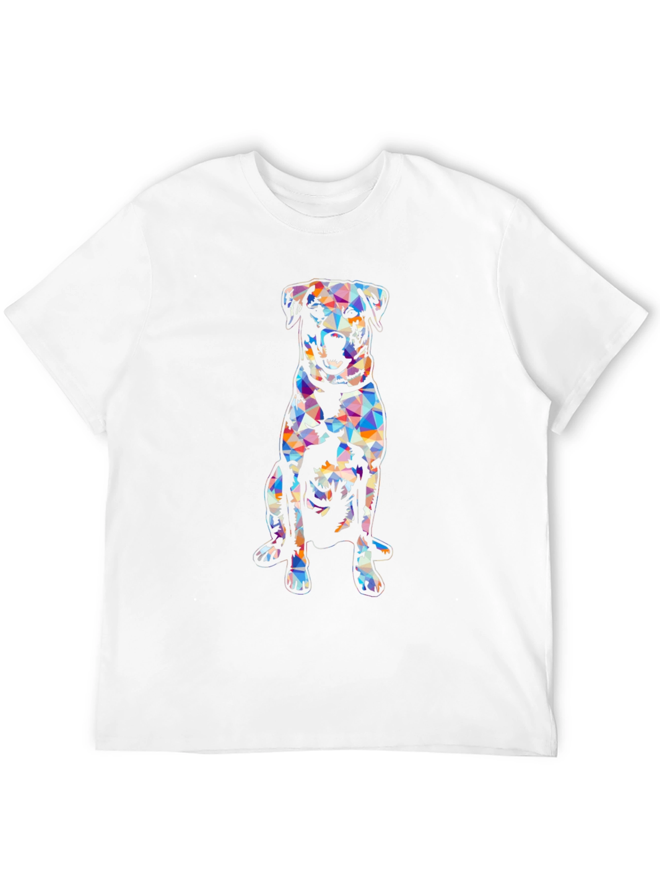 Geometric Dog T-Shirt - Modern Graphic Tee