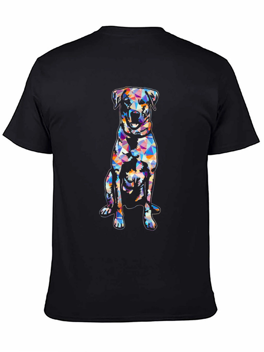 Geometric Dog T-Shirt - Modern Graphic Tee