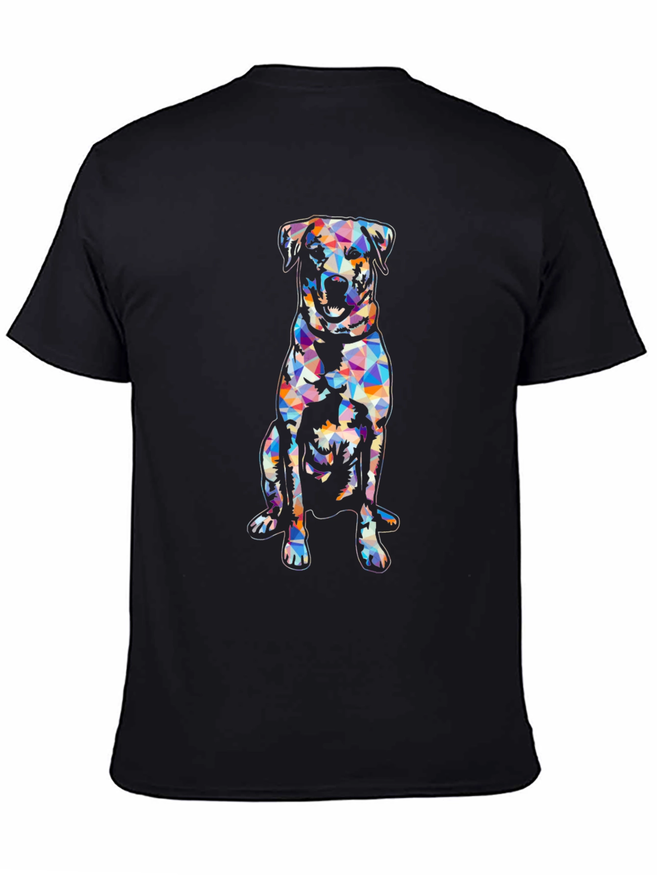 Geometric Dog T-Shirt - Modern Graphic Tee