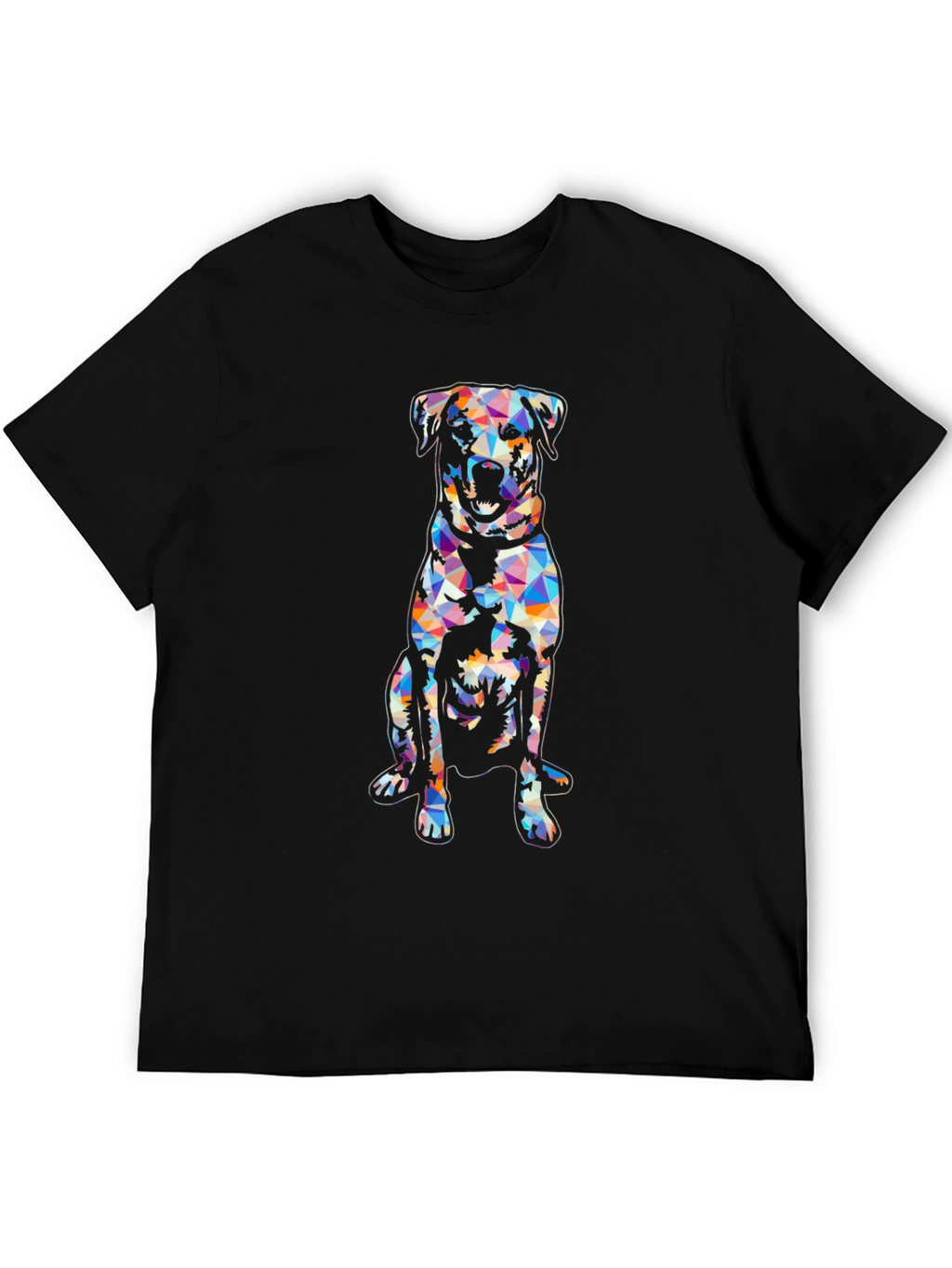 Geometric Dog T-Shirt - Modern Graphic Tee