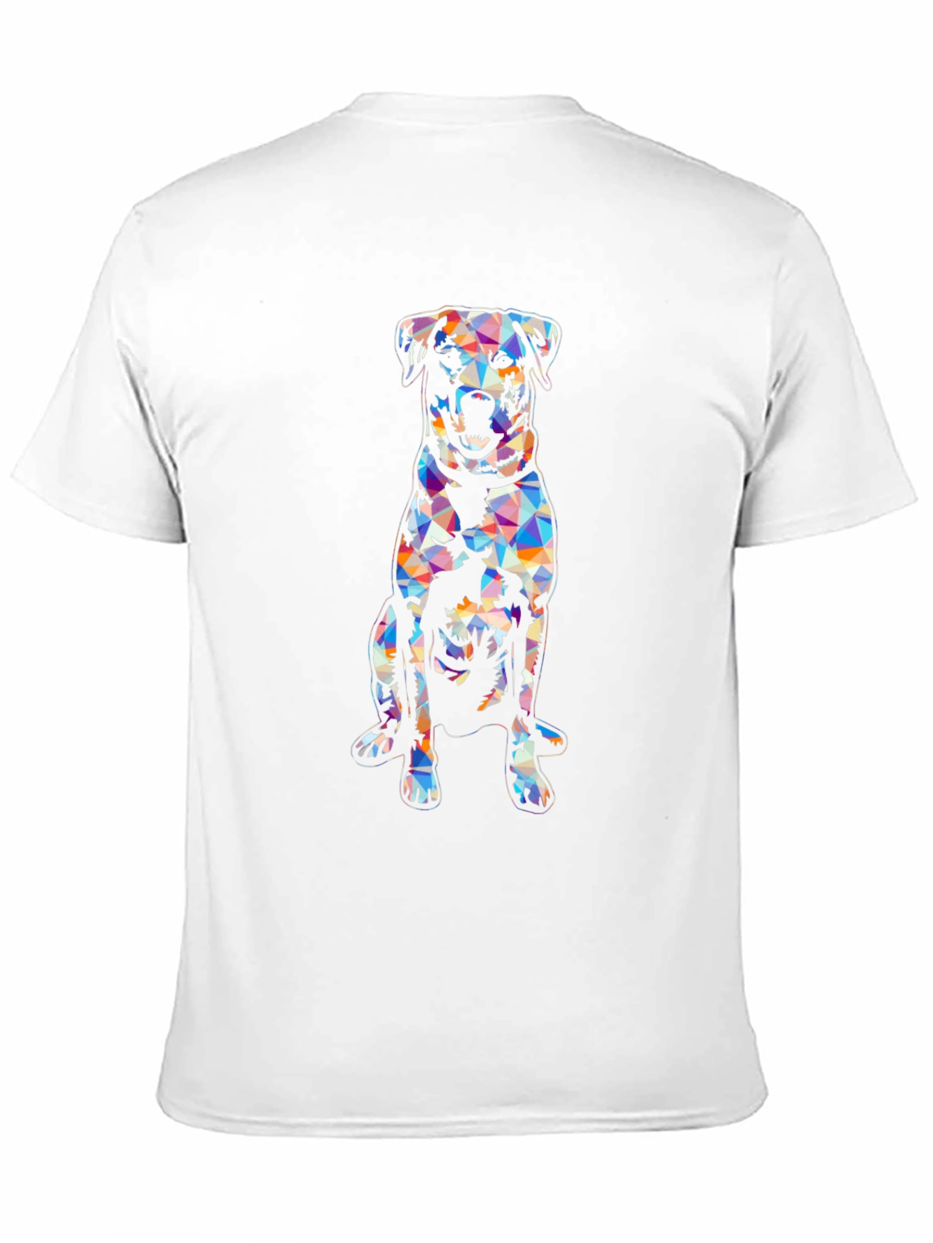 Geometric Dog T-Shirt - Modern Graphic Tee