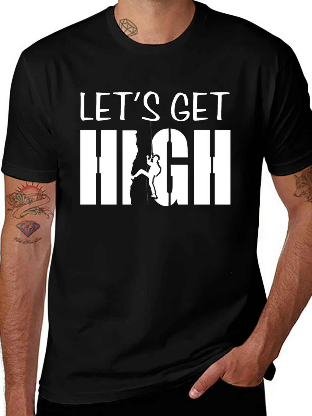 Lets Get High Climbing T-Shirt - Adventure Tee