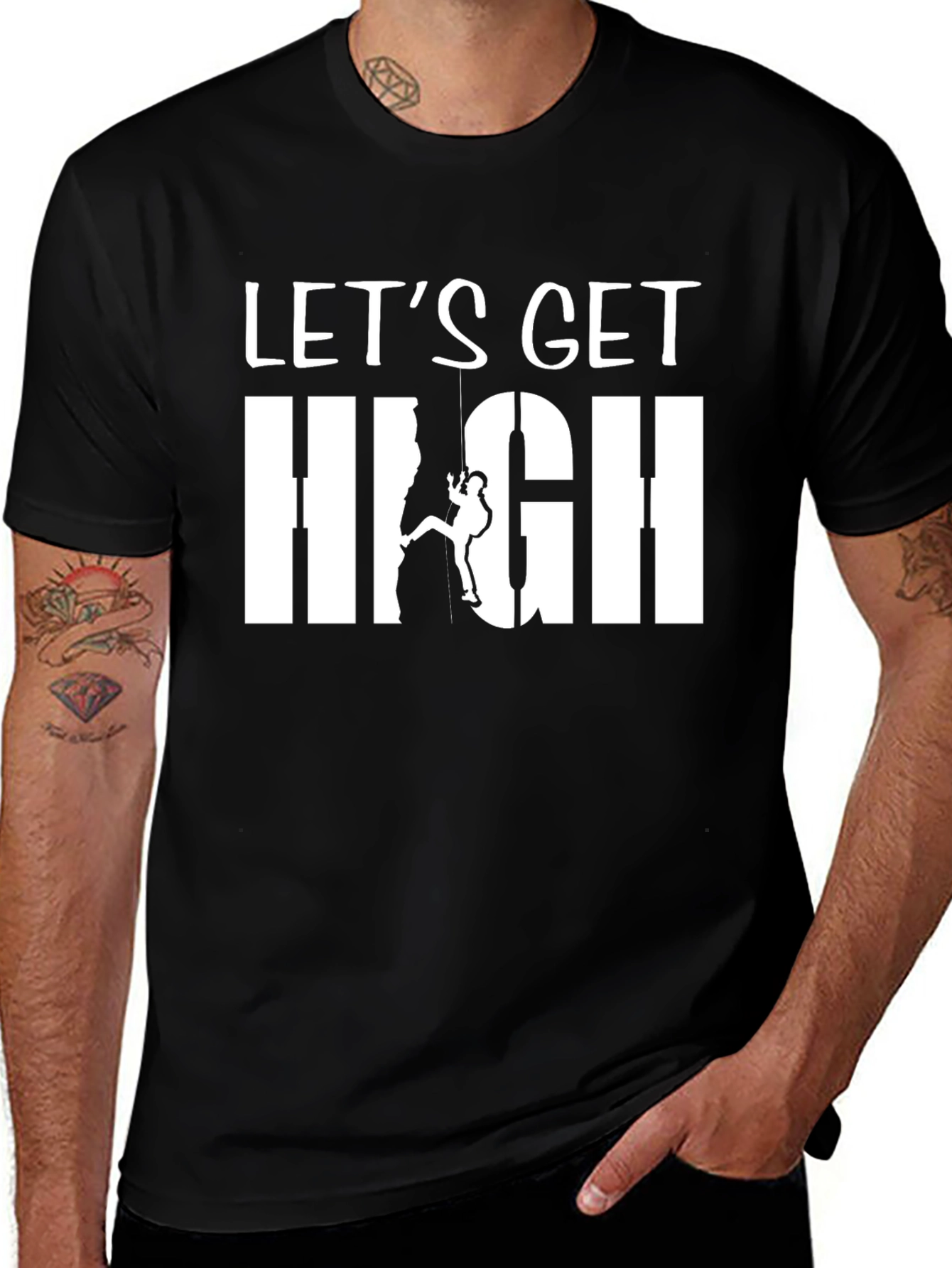 Lets Get High Climbing T-Shirt - Adventure Tee