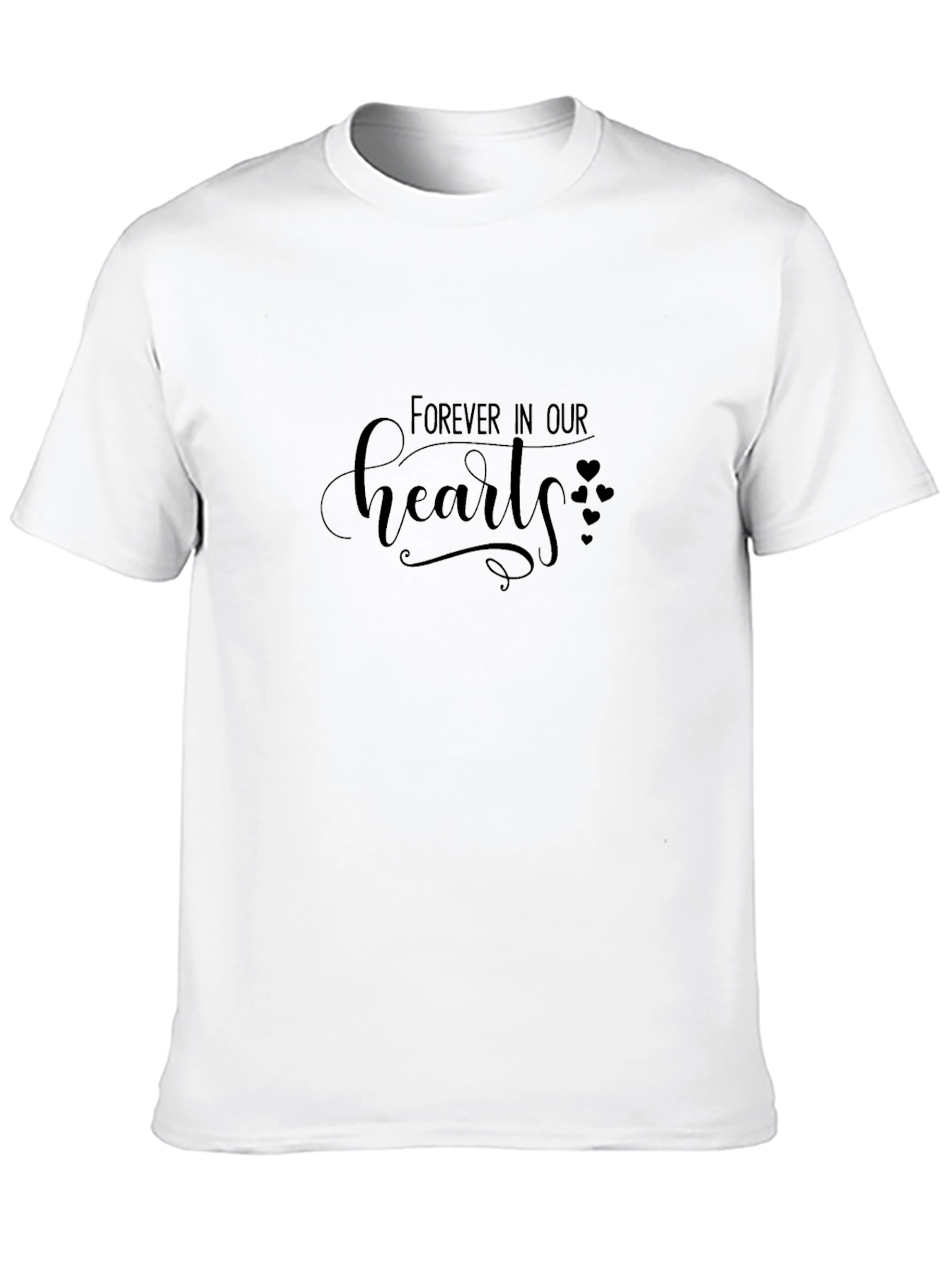 Forever In Our Hearts Black T-Shirt