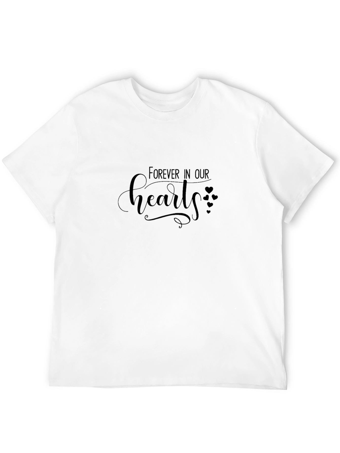 Forever In Our Hearts Black T-Shirt