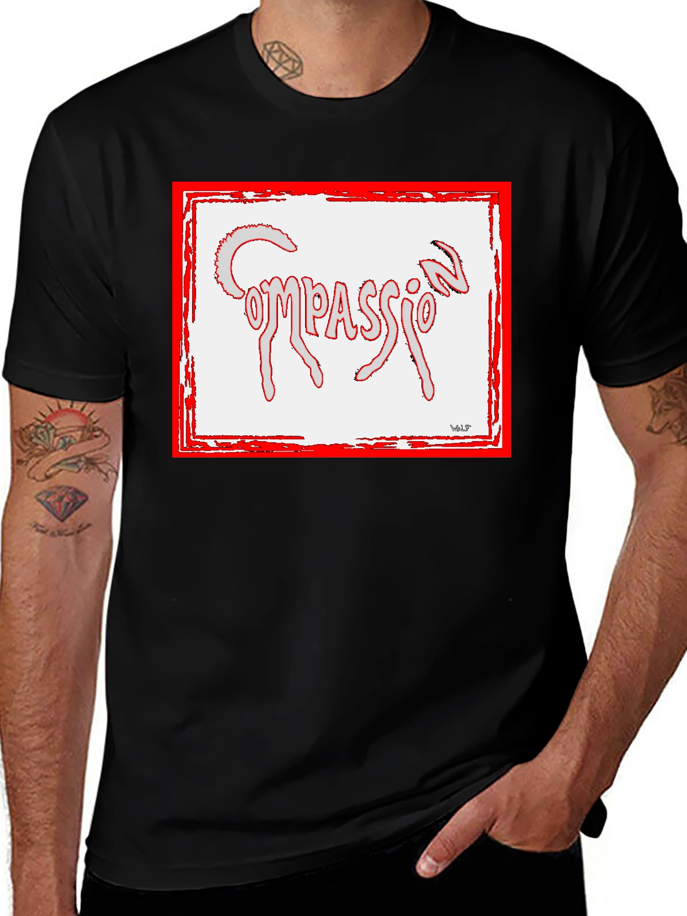 Compassion T-Shirt - Unique Graphic Tee for Men