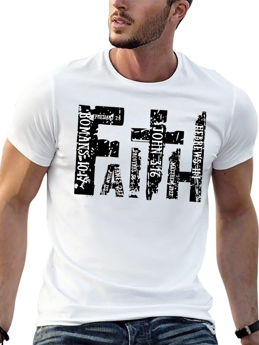 Faith Bible Verse Graphic T-Shirt