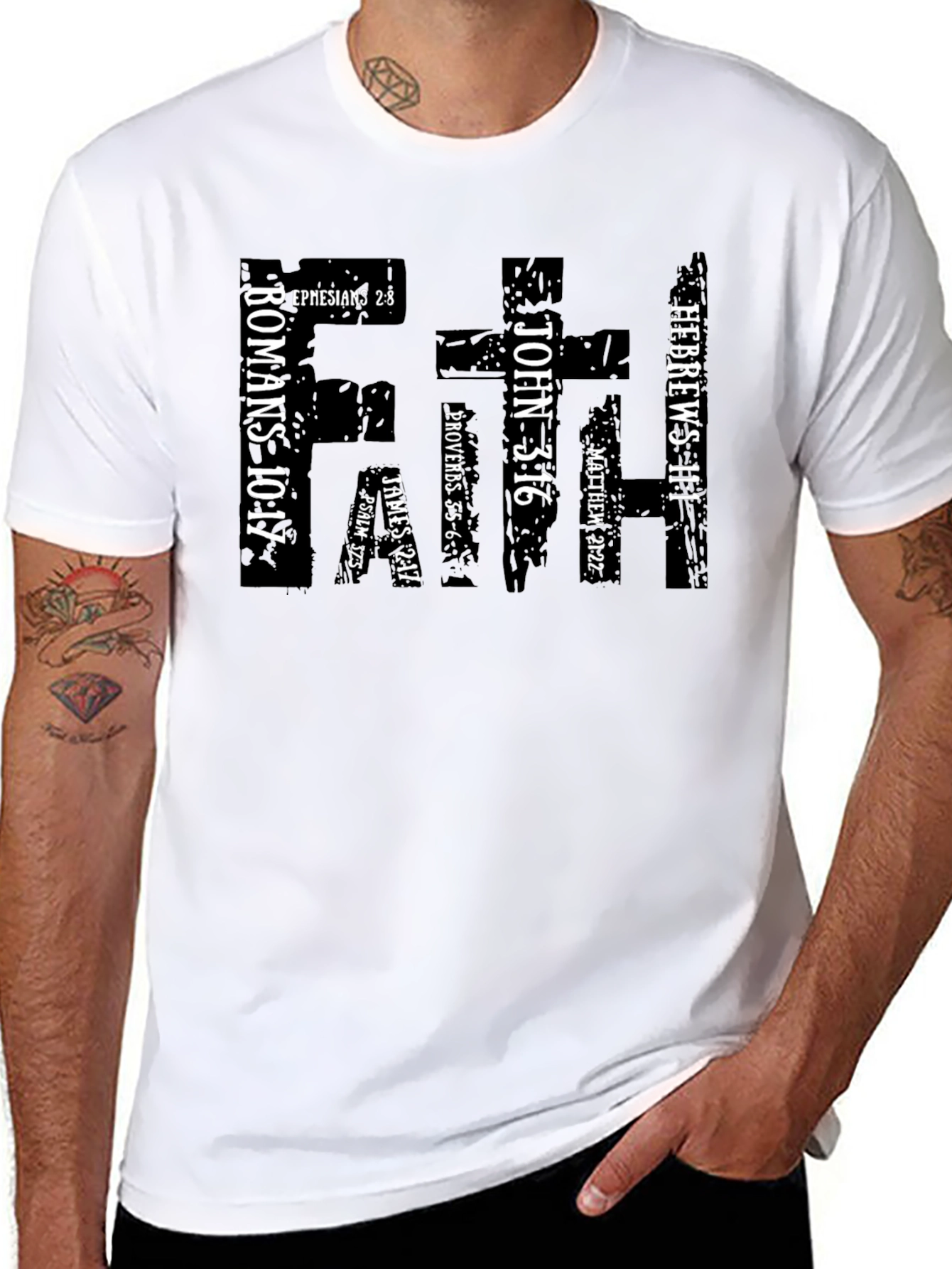 Faith Bible Verse Graphic T-Shirt