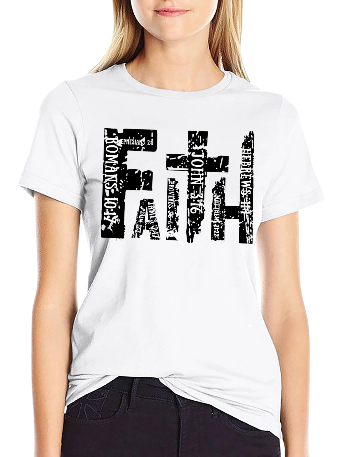 Faith Bible Verse Graphic T-Shirt