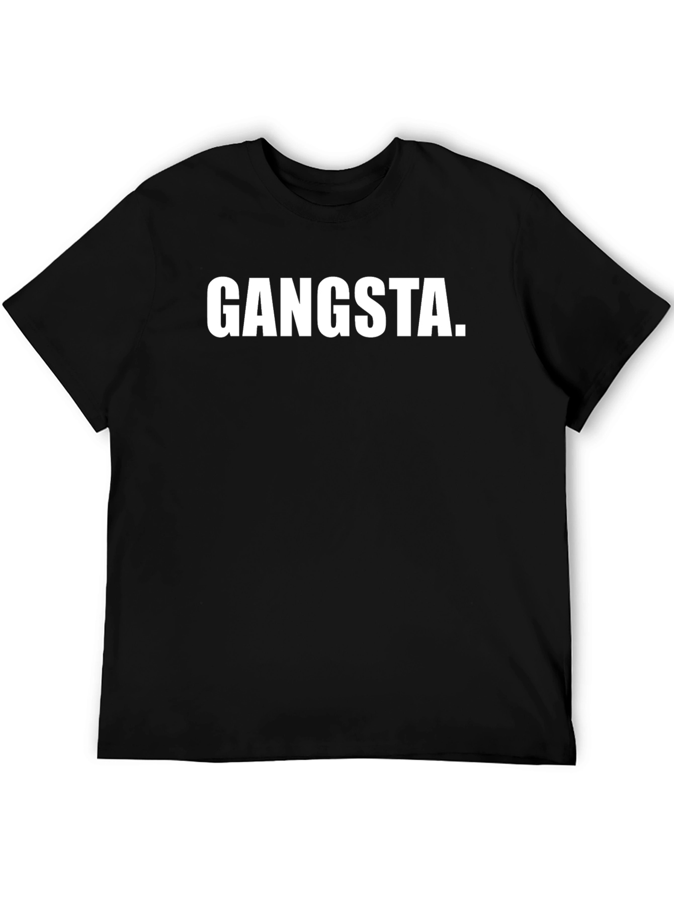 Gangsta Black T-Shirt - Bold Statement Tee