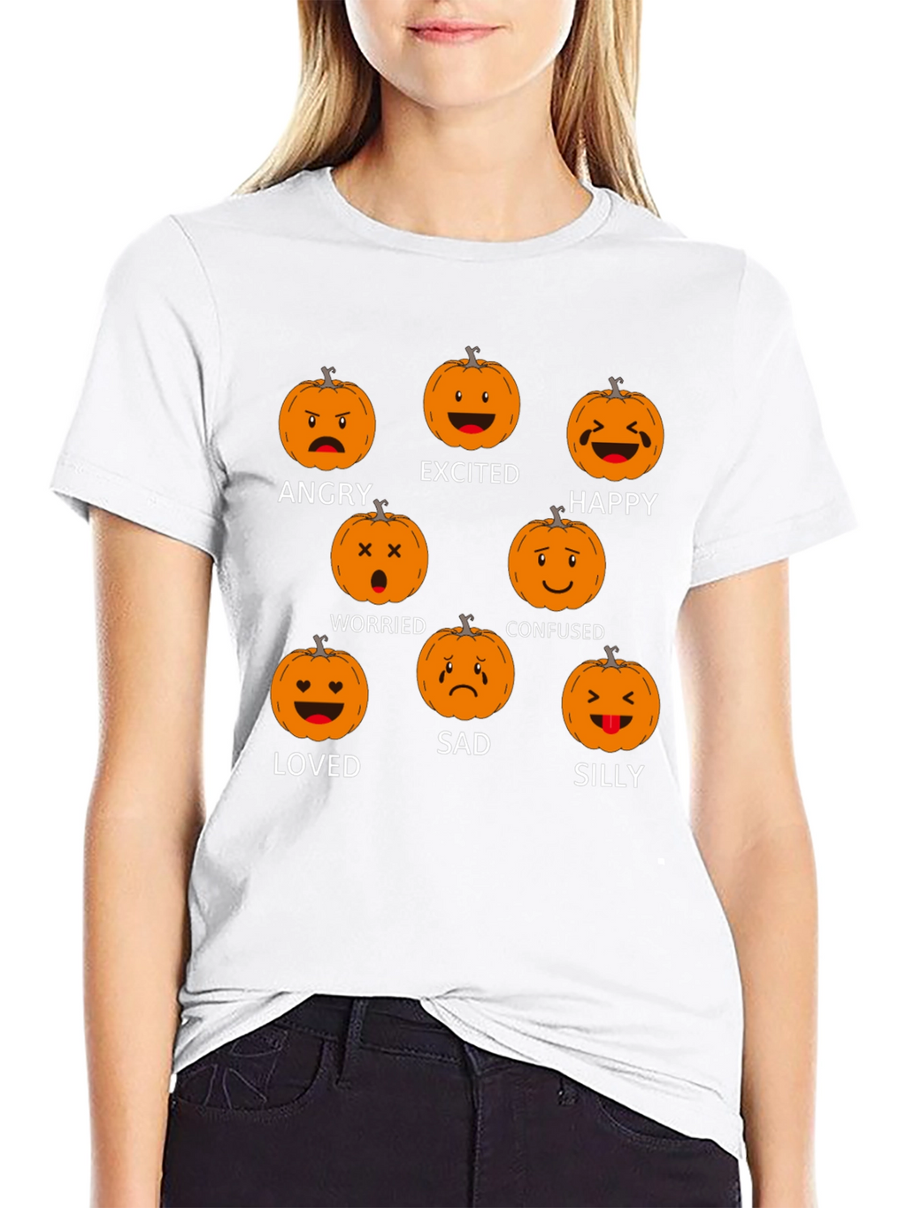 Emotional Pumpkin Black T-Shirt