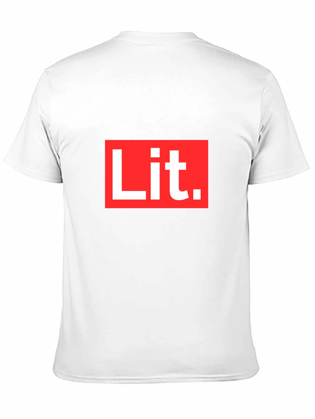 Lit T-Shirt - Bold Red & White Graphic Tee