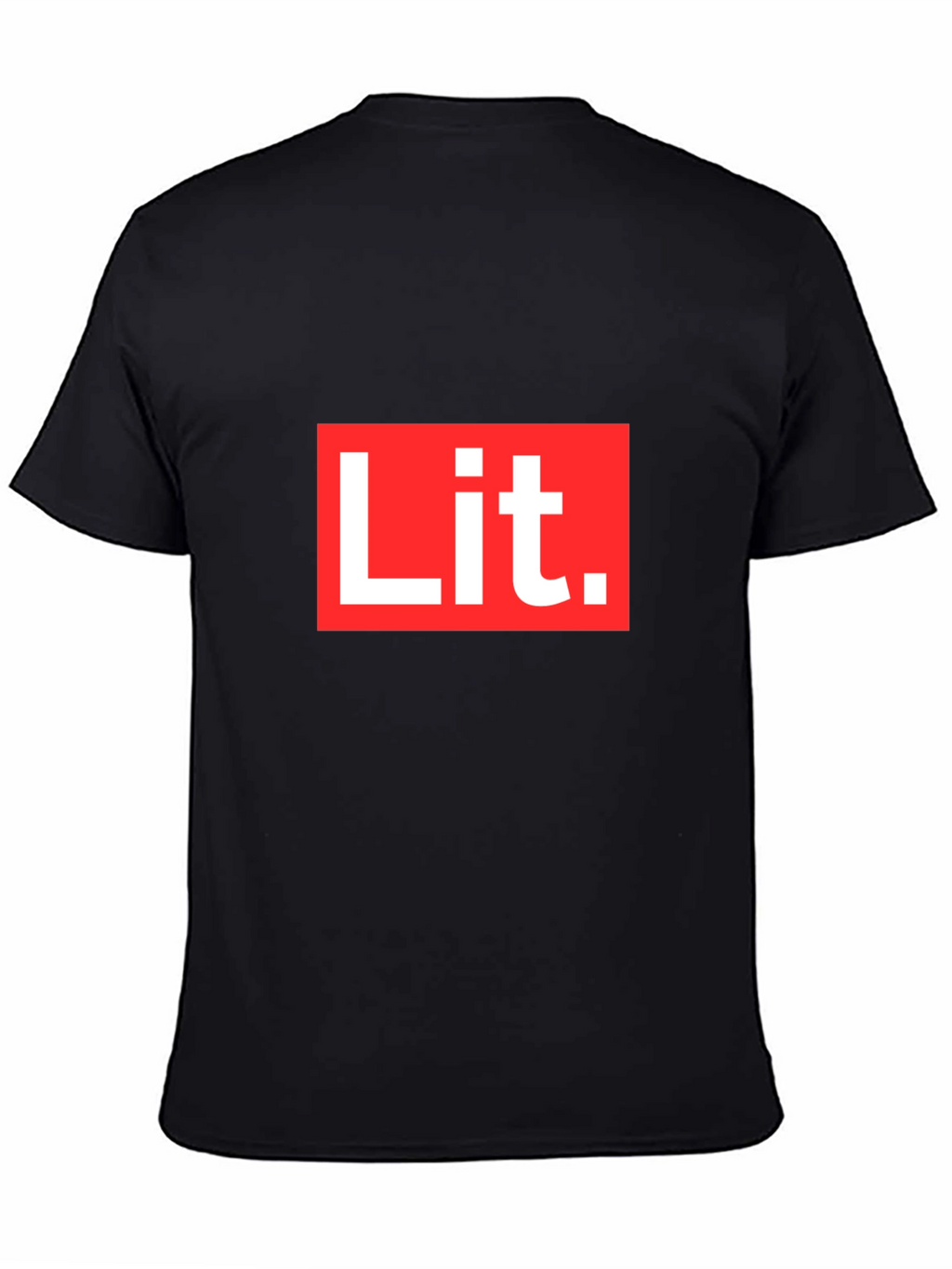 Lit T-Shirt - Bold Red & White Graphic Tee