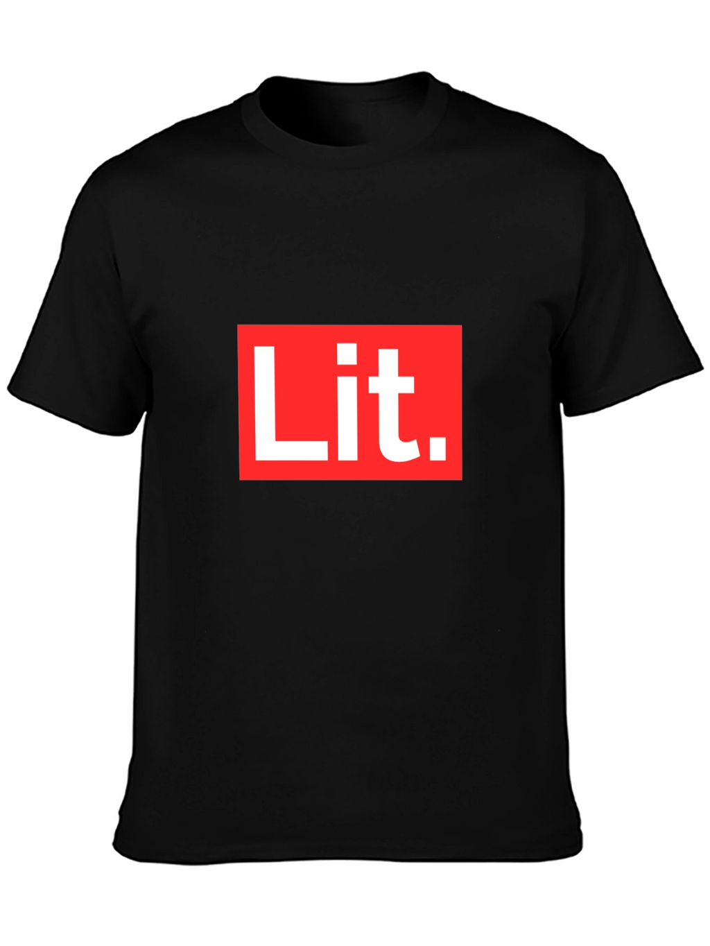 Lit T-Shirt - Bold Red & White Graphic Tee