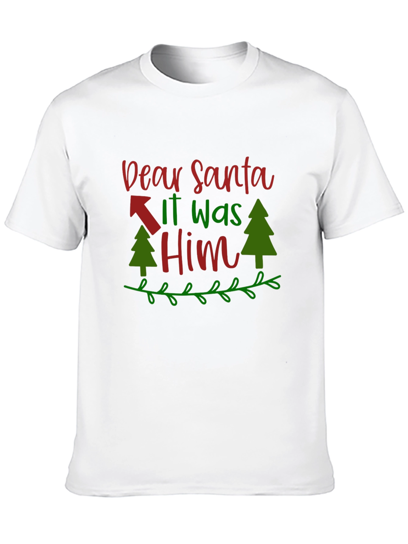 Dear Santa It Was Him T-Shirt - Christmas Tee