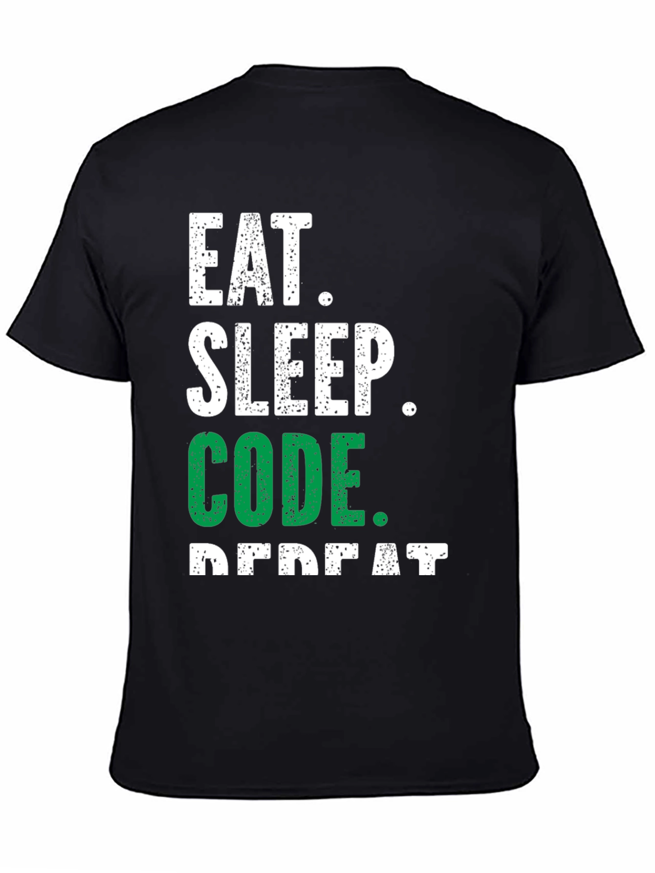 Eat Sleep Code Repeat Graphic Tee - Programmer Shirt