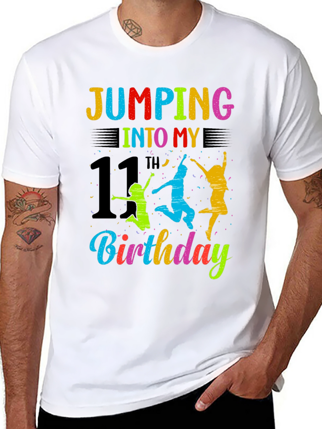 Jumping into My 11th Birthday T-Shirt