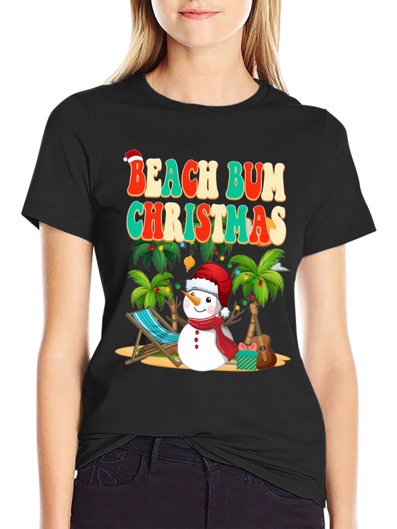 Beach Bum Christmas T-Shirt