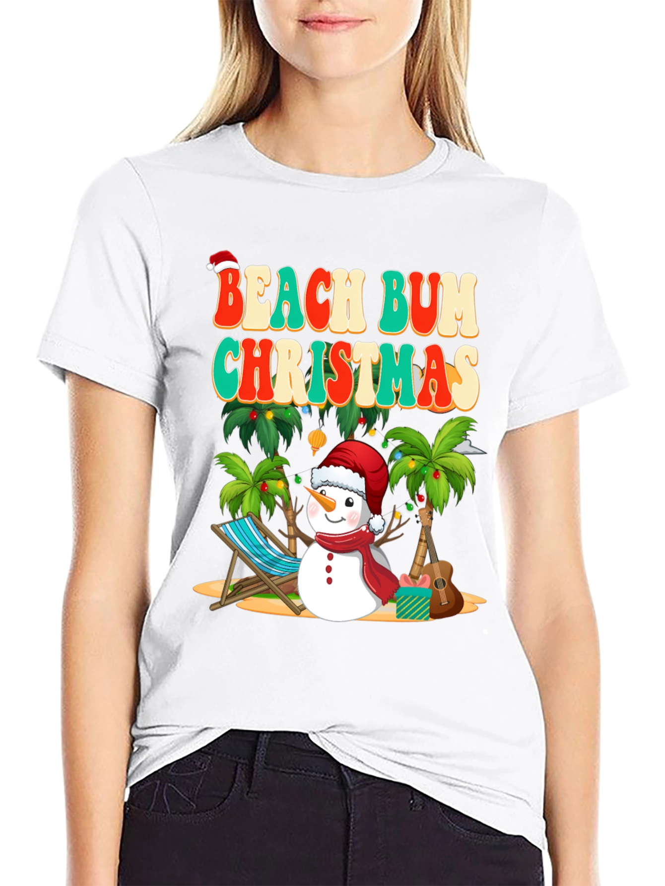Beach Bum Christmas T-Shirt