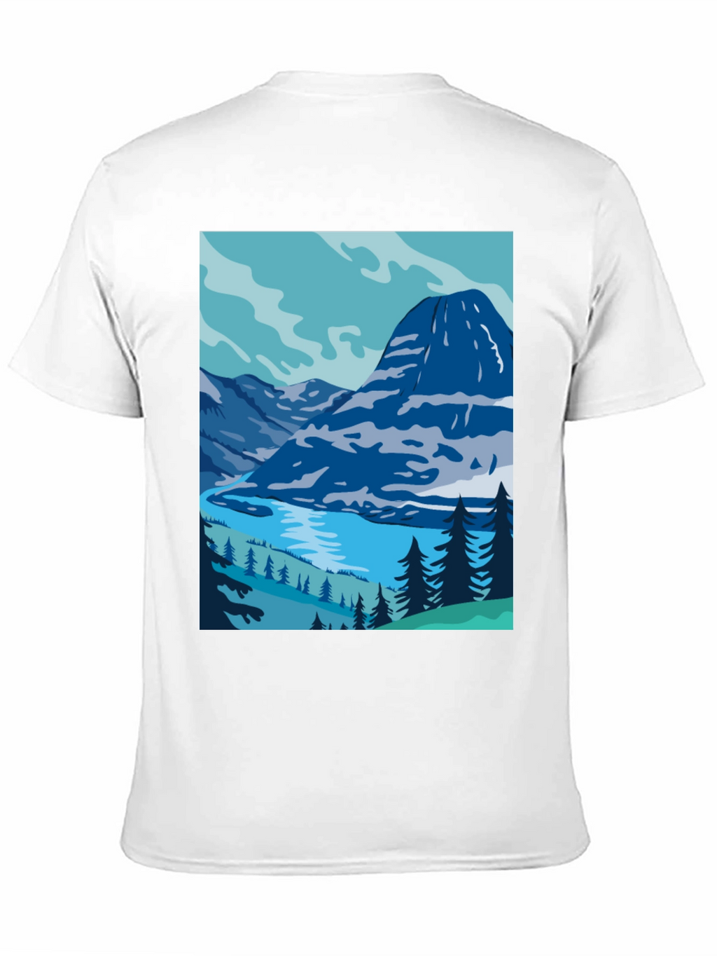 Mountain Lake Graphic Tee - Nature Inspired Style
