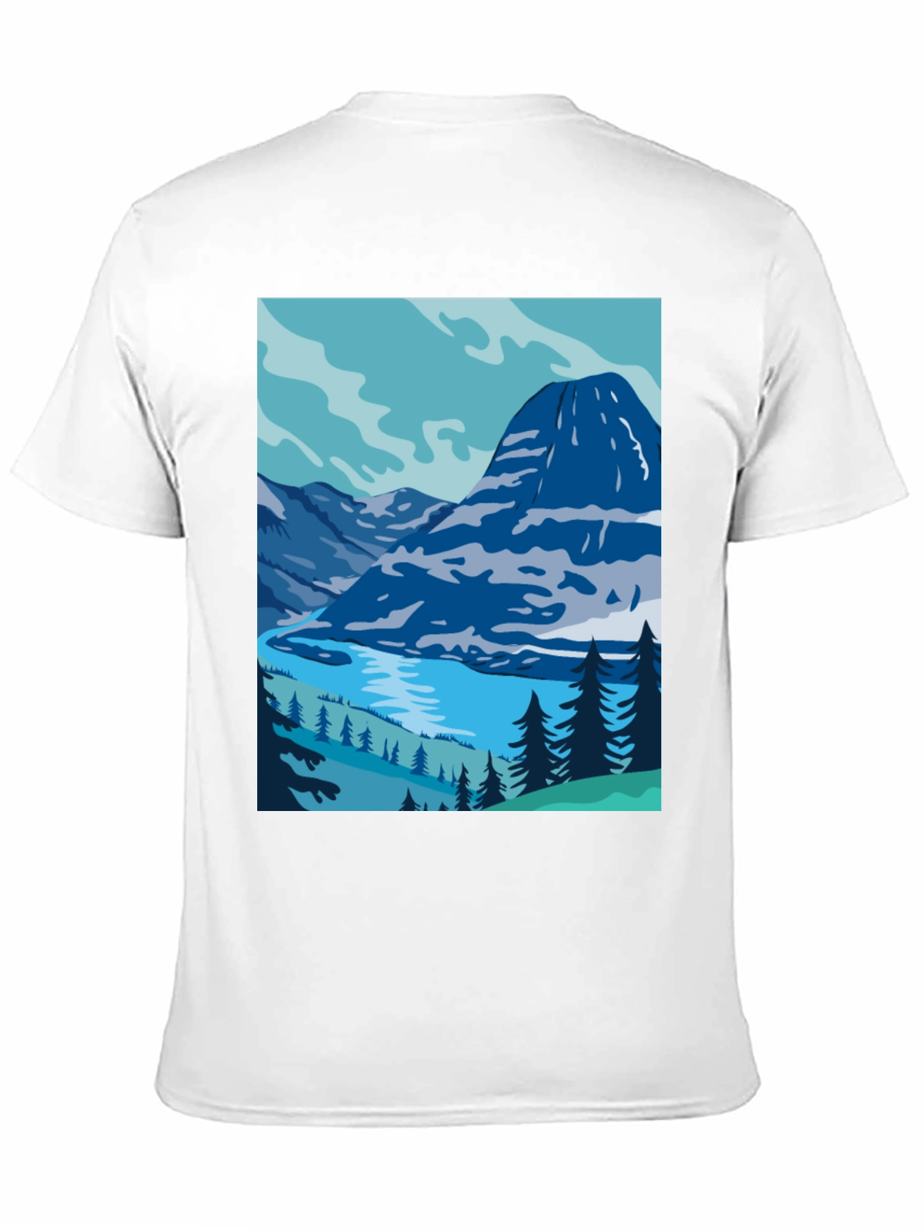 Mountain Lake Graphic Tee - Nature Inspired Style