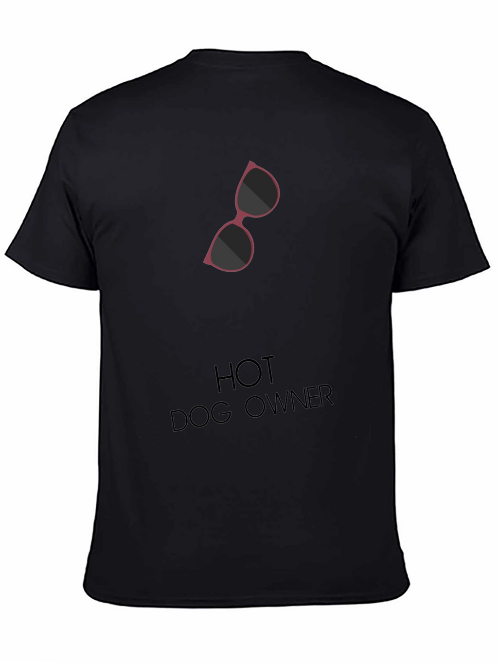 Hot Dog Owner Sunglasses Graphic T-Shirt