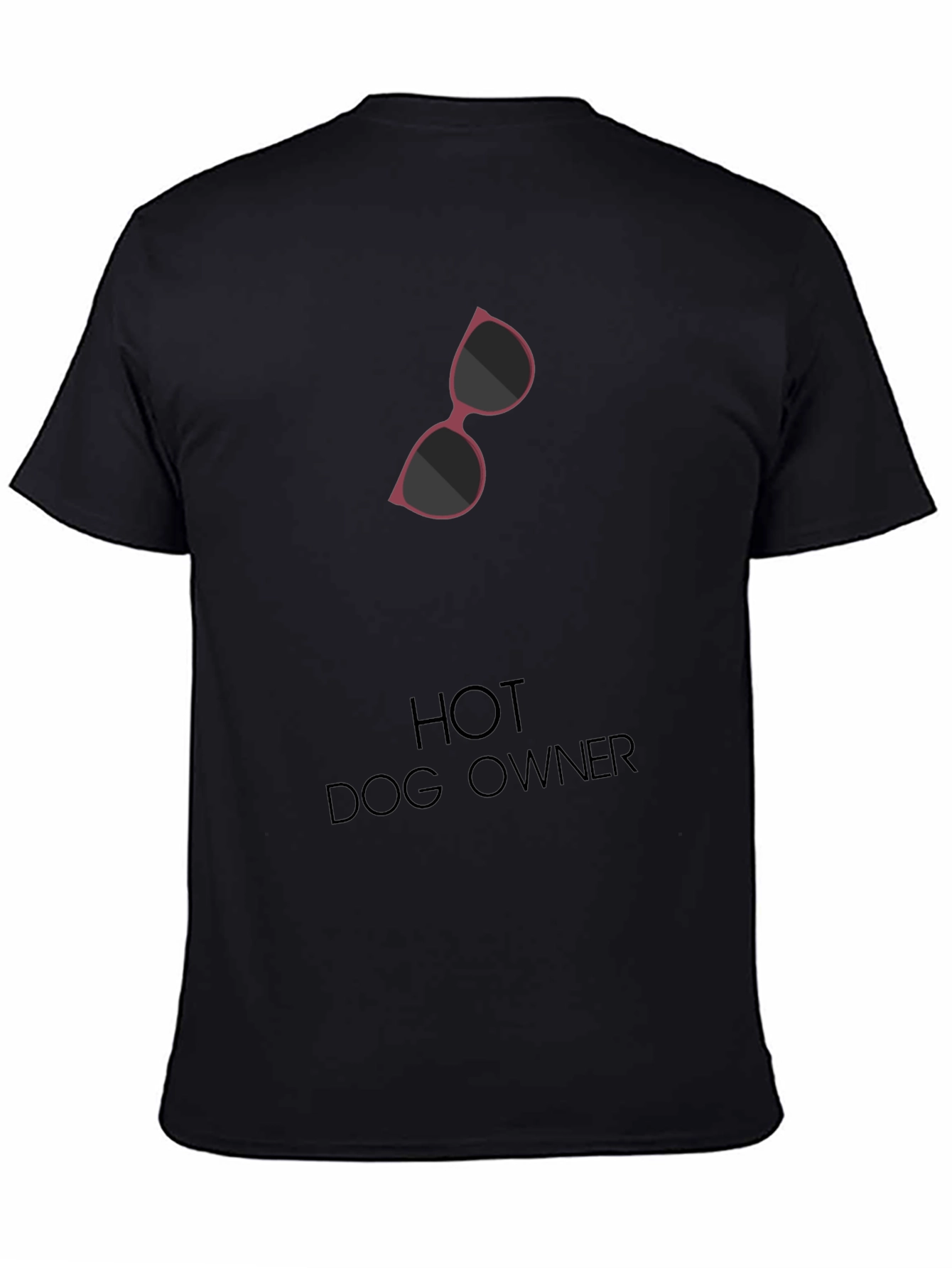 Hot Dog Owner Sunglasses Graphic T-Shirt