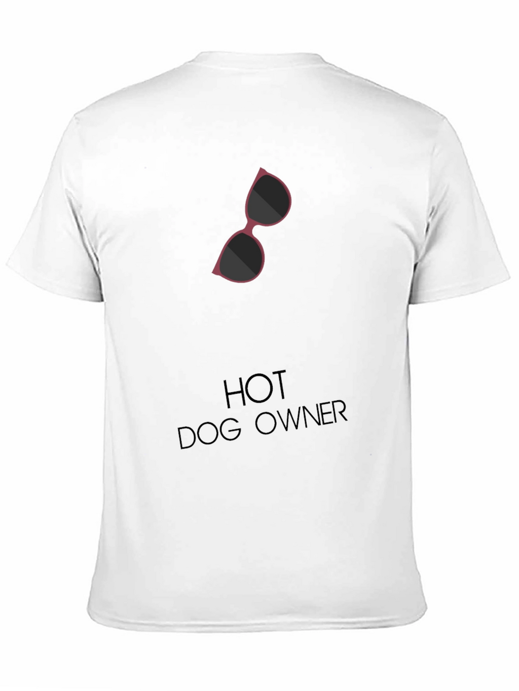 Hot Dog Owner Sunglasses Graphic T-Shirt