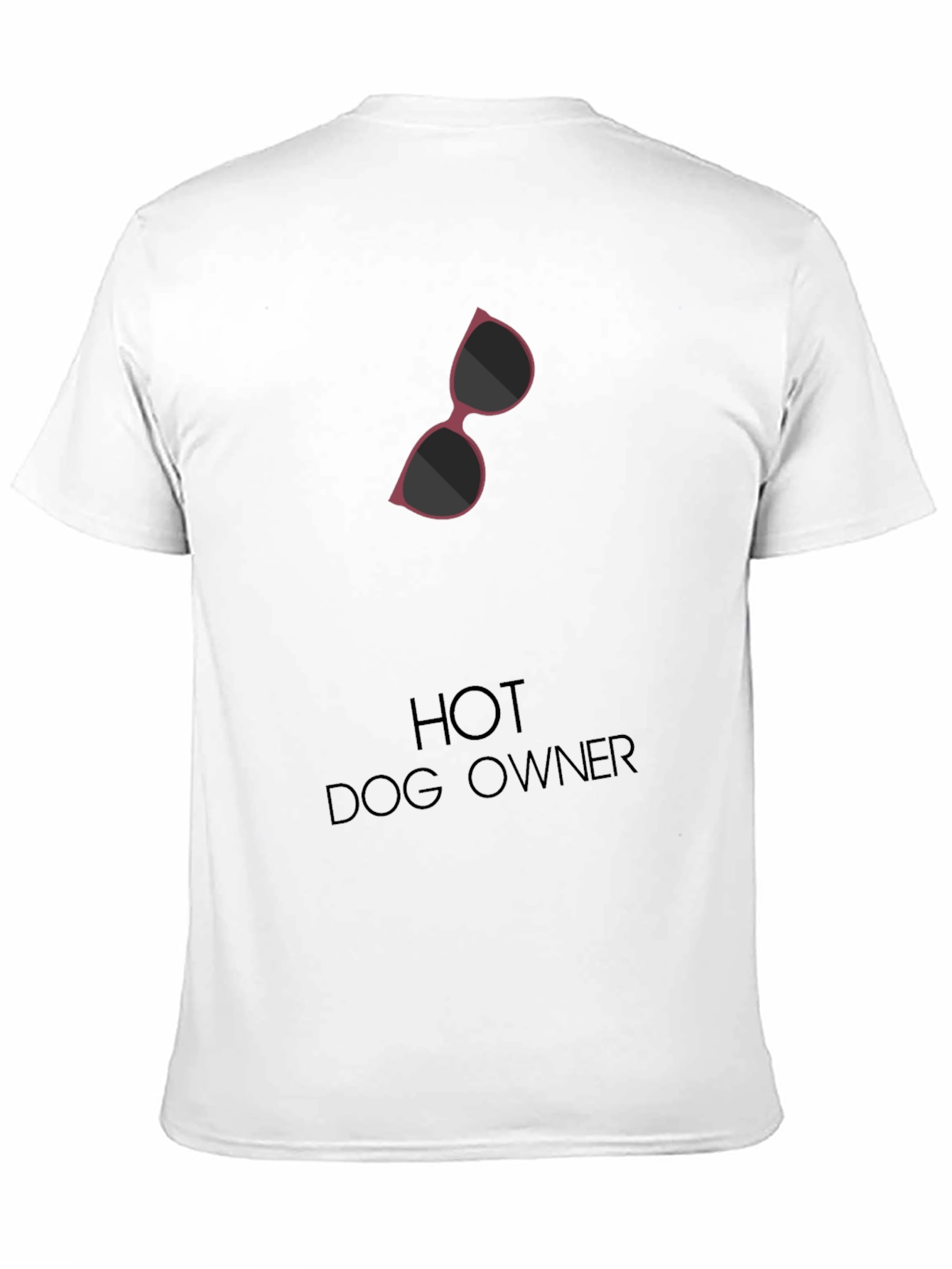 Hot Dog Owner Sunglasses Graphic T-Shirt