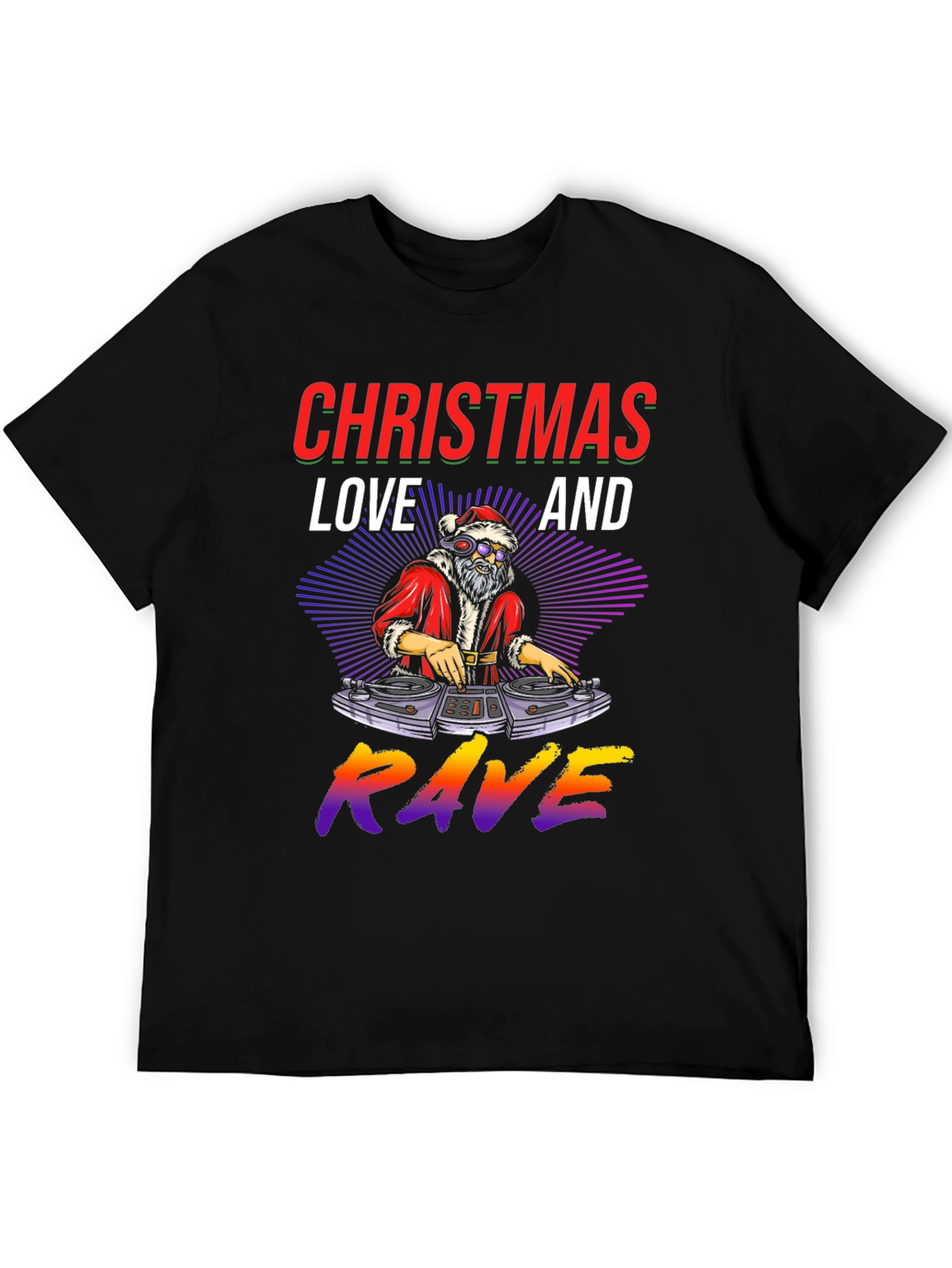 Christmas Love and Rave Graphic Tee