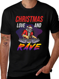 Christmas Love and Rave Graphic Tee