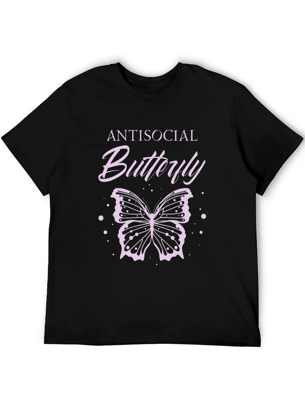Antisocial Butterfly Graphic Tee - Black