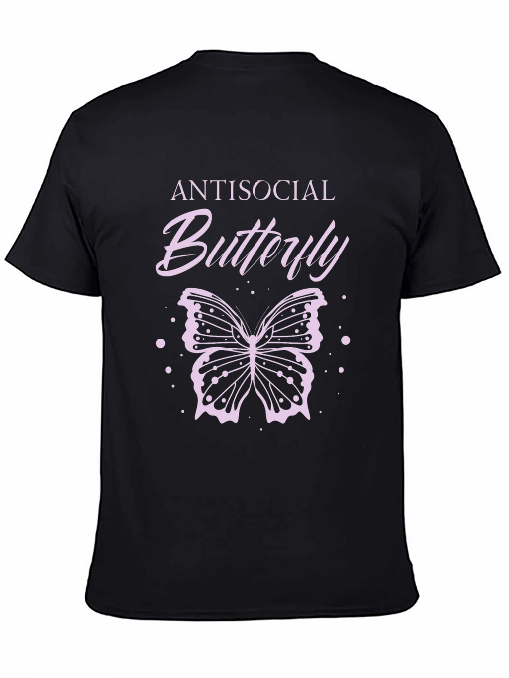 Antisocial Butterfly Graphic Tee - Black