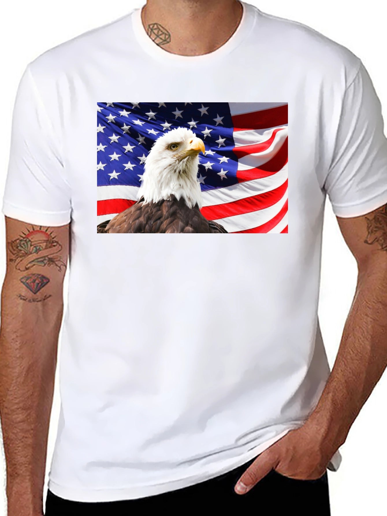 American Eagle Flag Graphic Tee