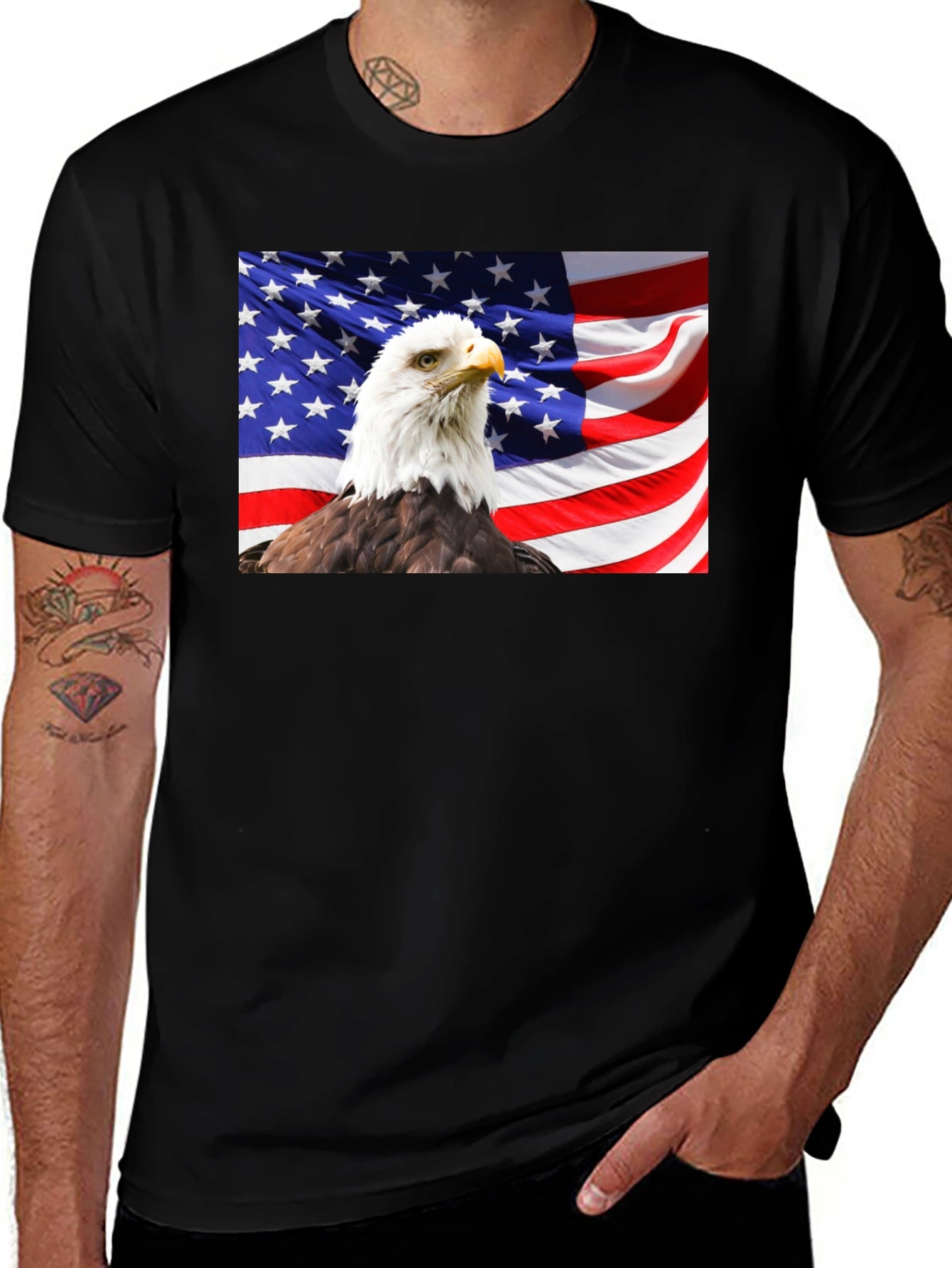 American Eagle Flag Graphic Tee