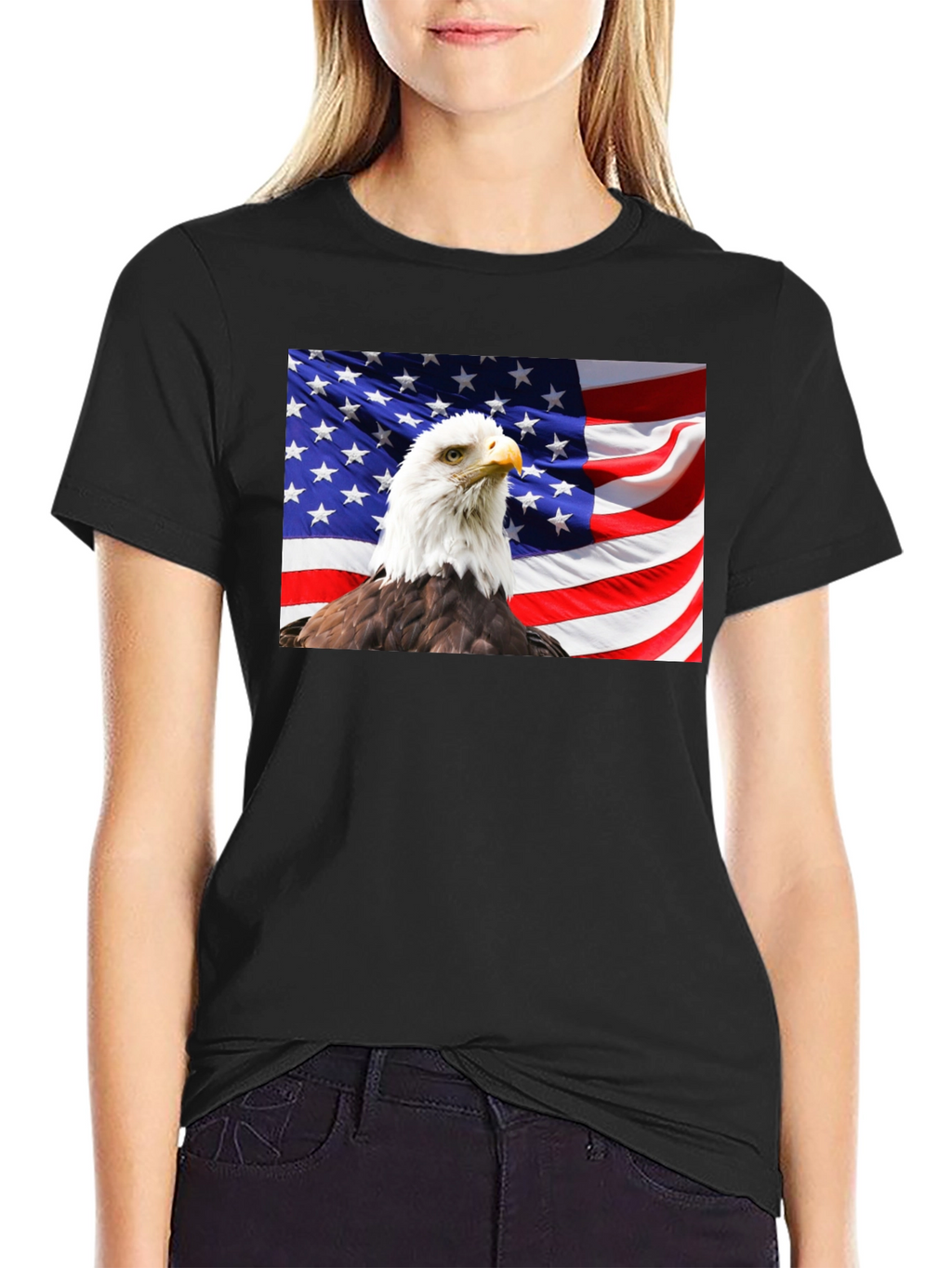American Eagle Flag Graphic Tee