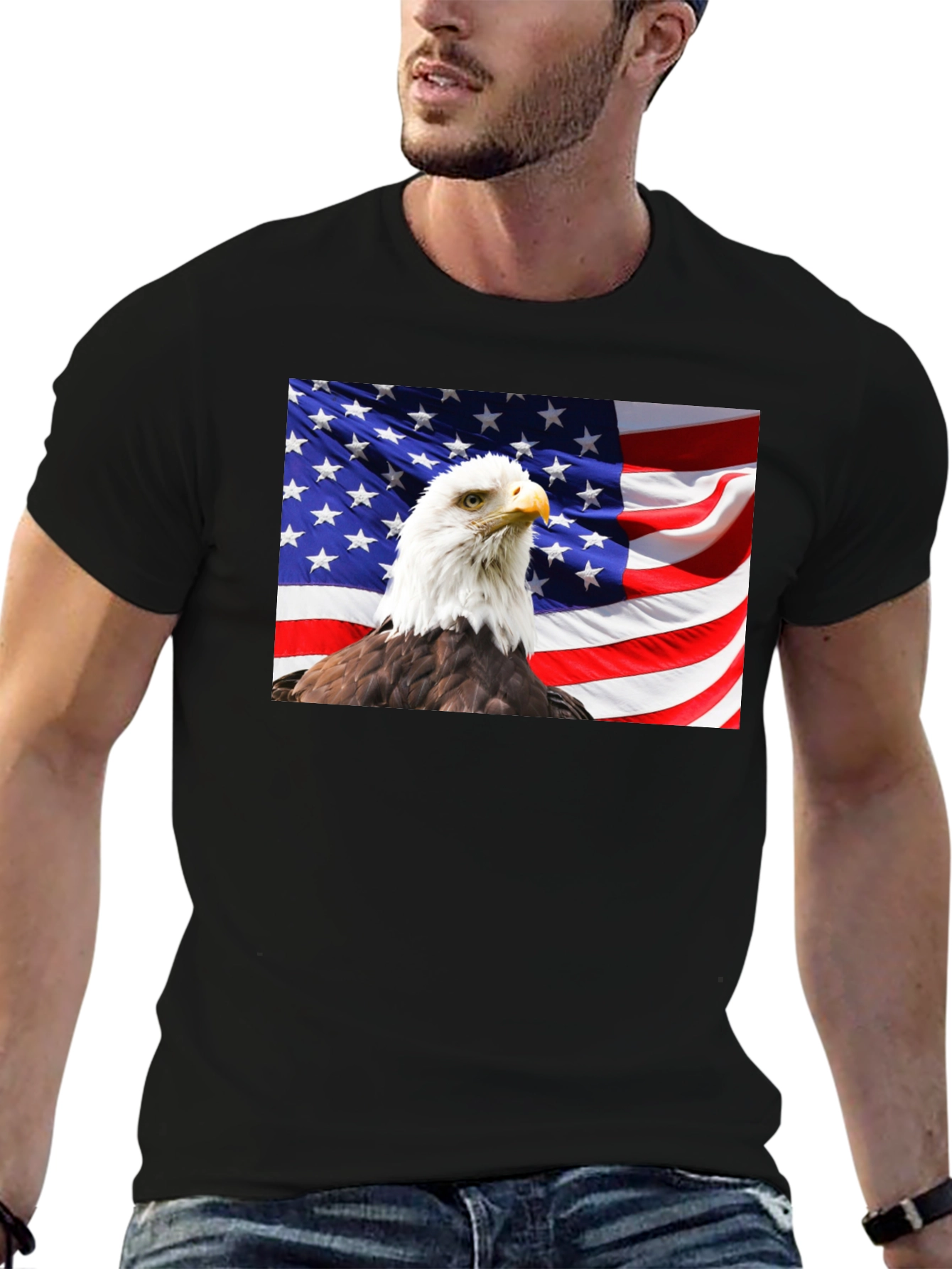 American Eagle Flag Graphic Tee