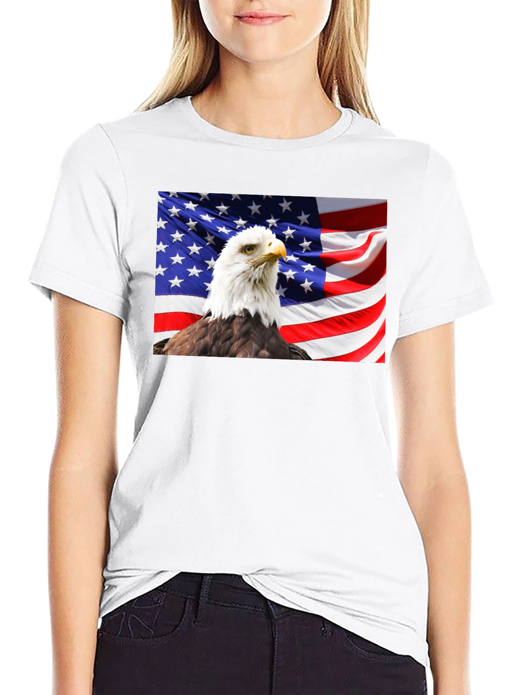 American Eagle Flag Graphic Tee