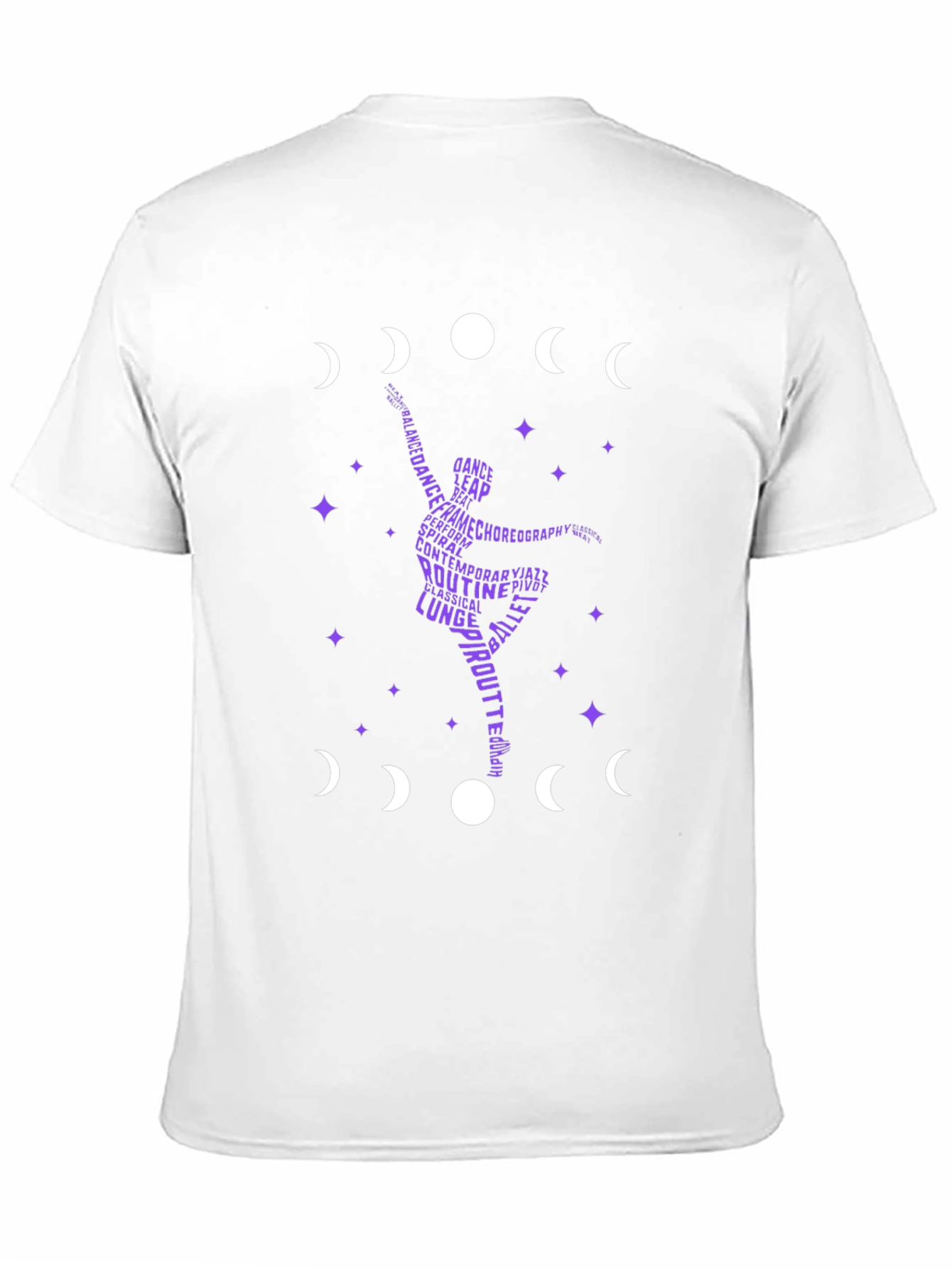 Dance Silhouette T-Shirt - Moon Phase Design