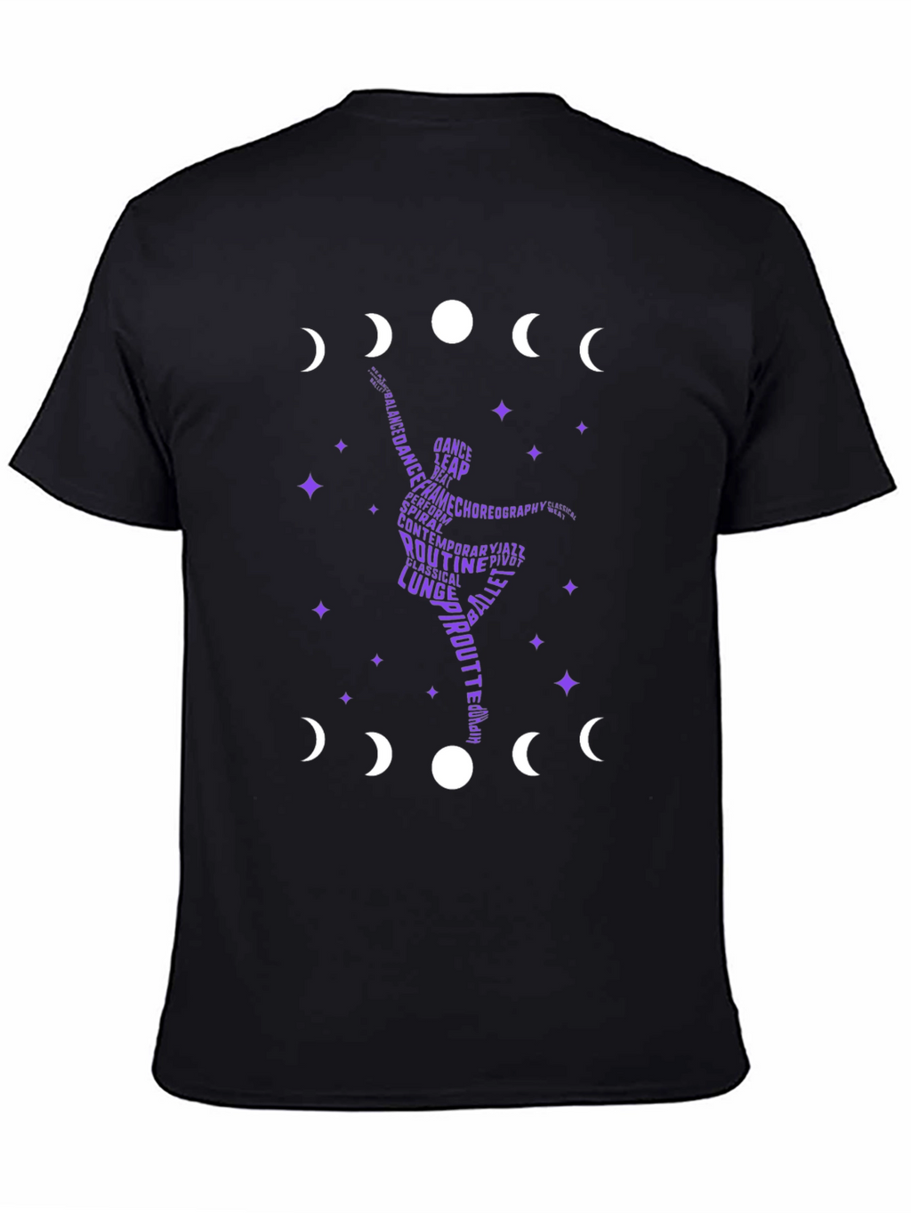 Dance Silhouette T-Shirt - Moon Phase Design