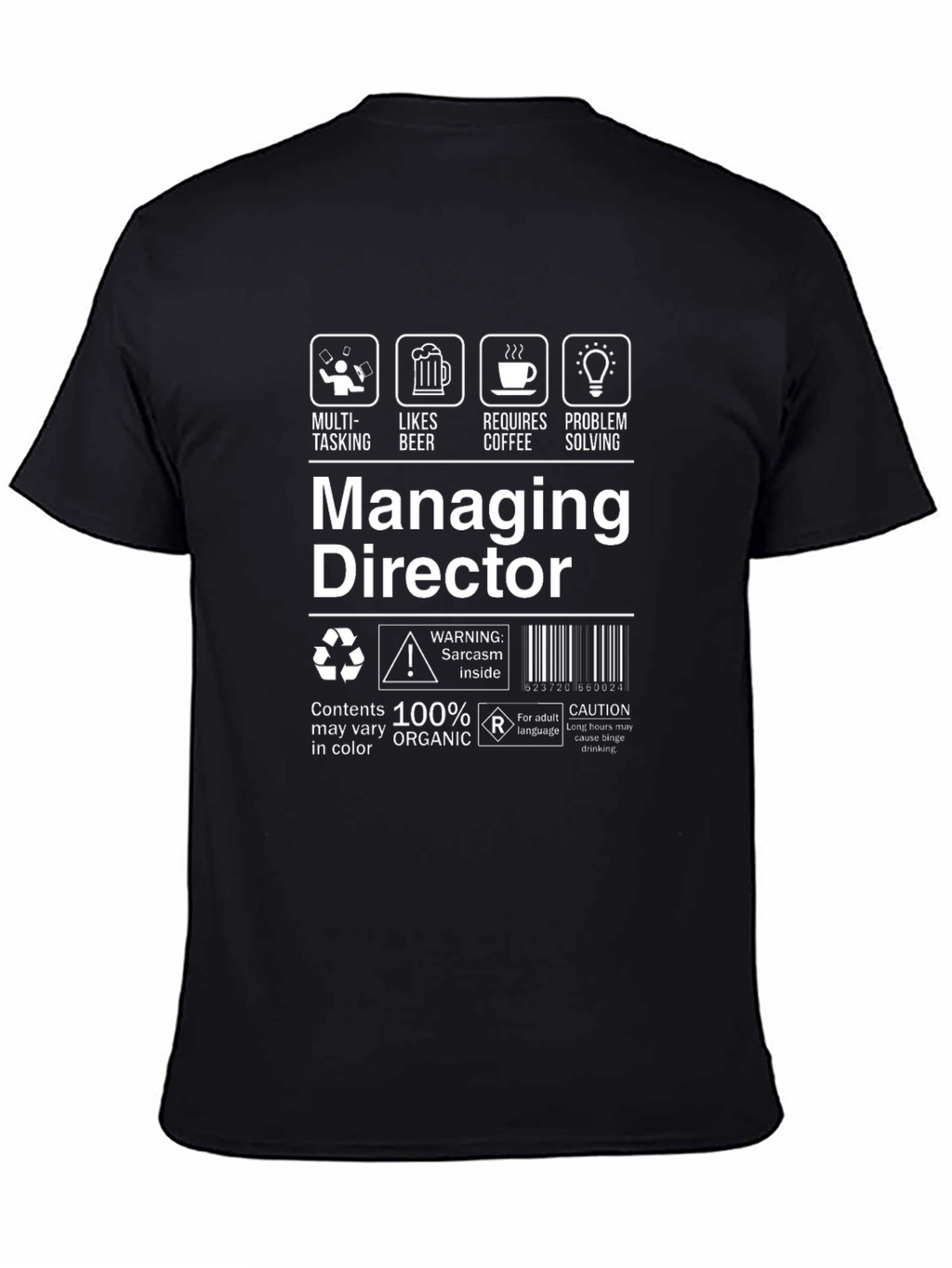 Managing Director Funny Graphic T-Shirt