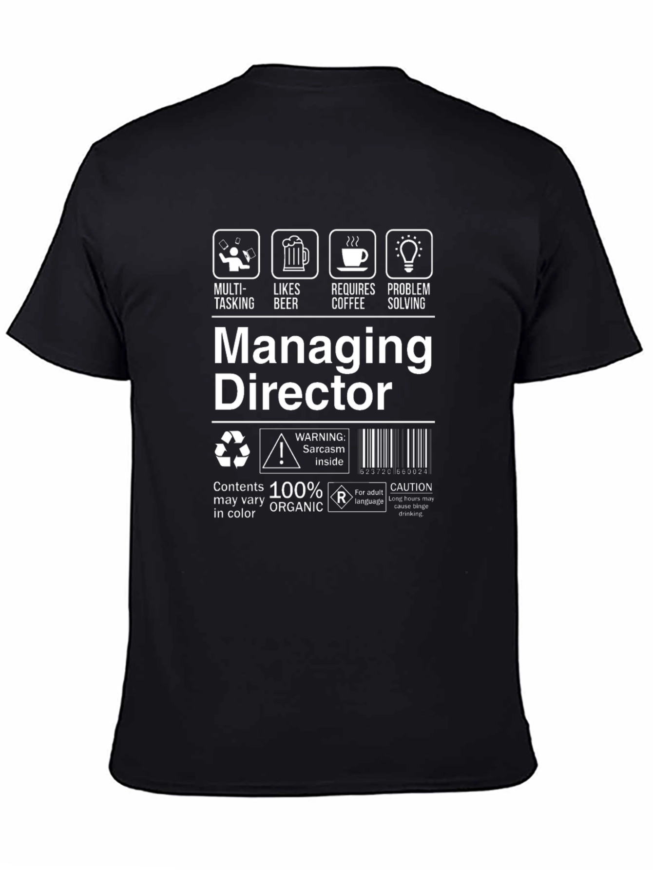 Managing Director Funny Graphic T-Shirt