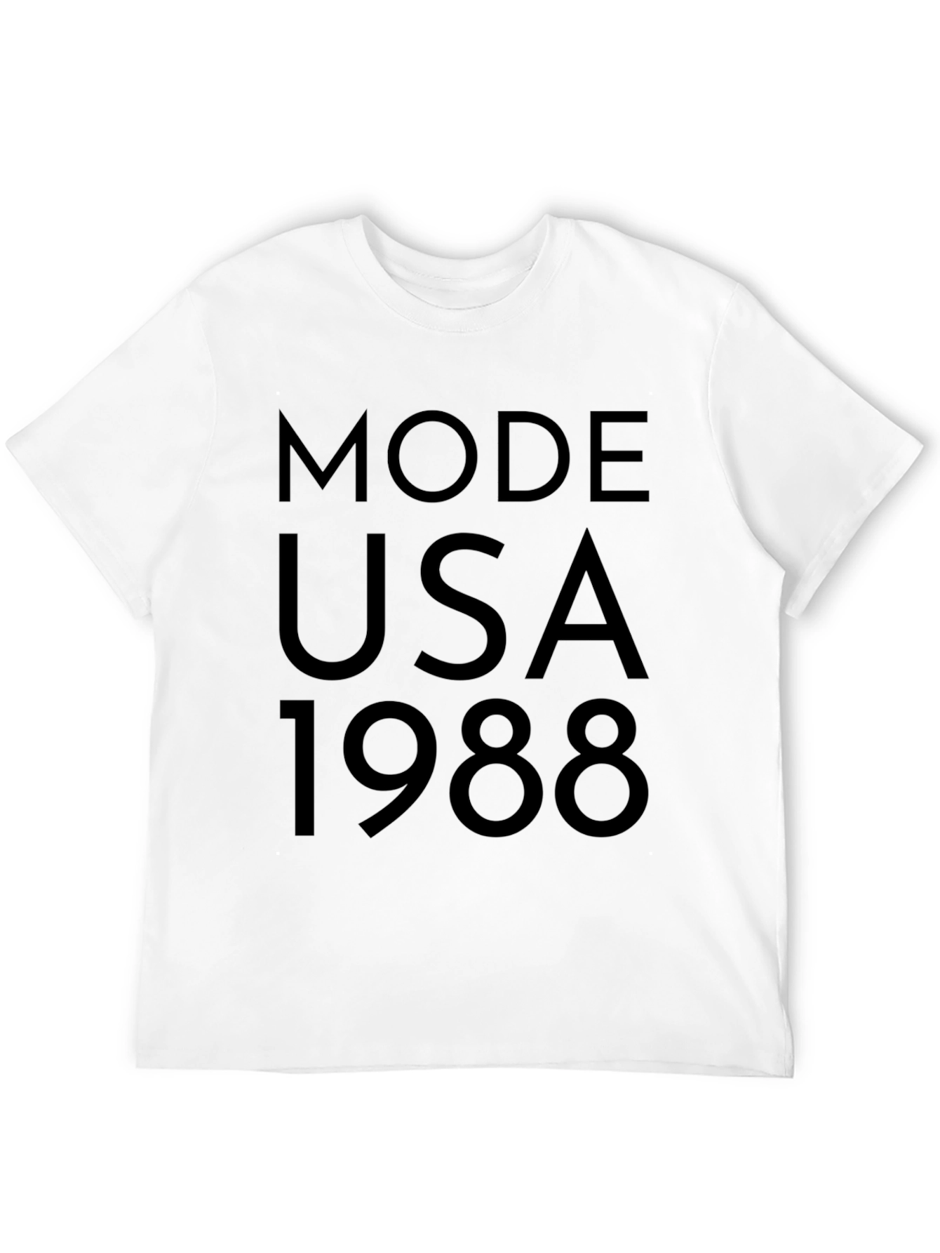Mode USA 1988 Black Graphic T-Shirt