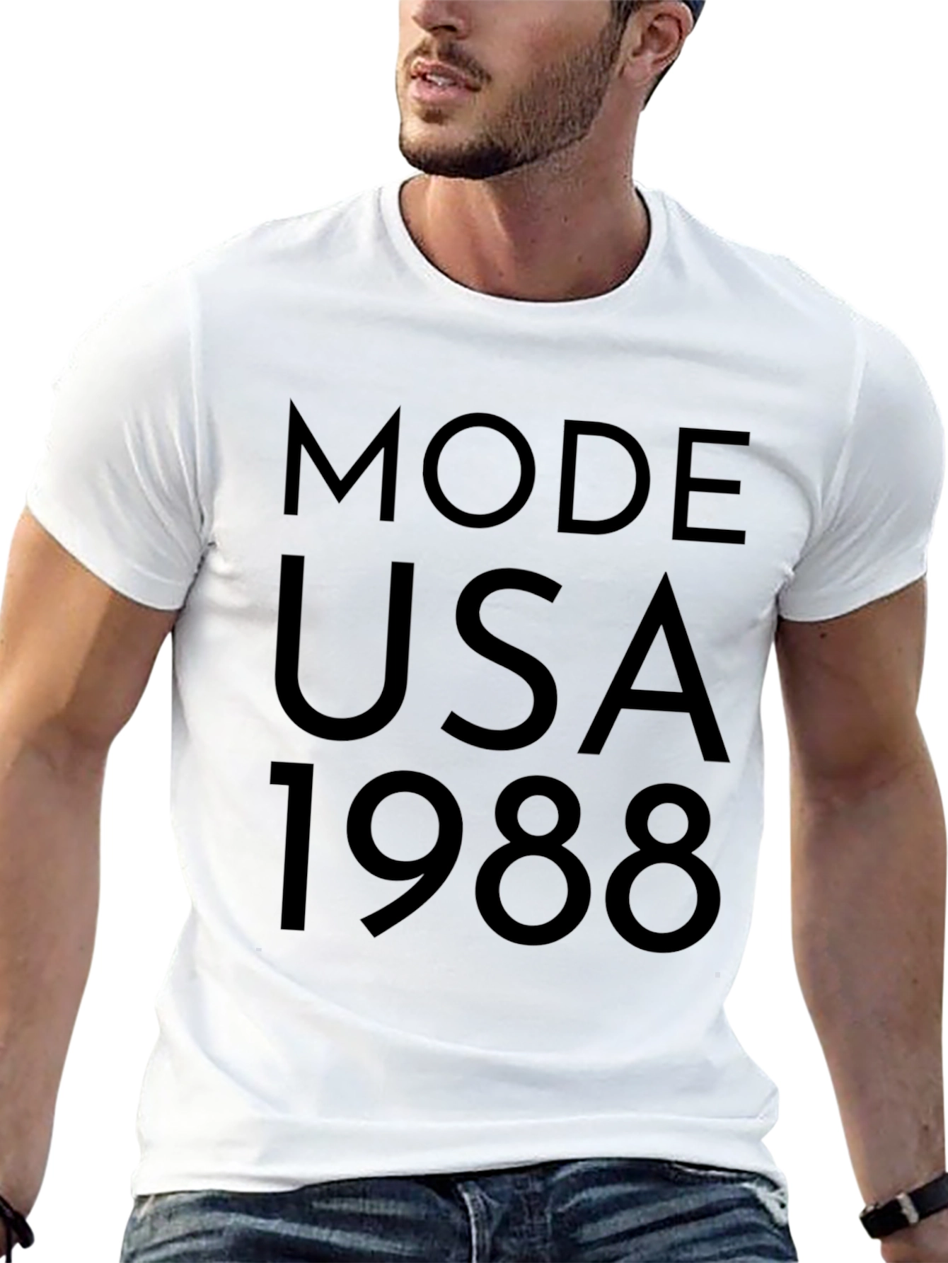 Mode USA 1988 Black Graphic T-Shirt