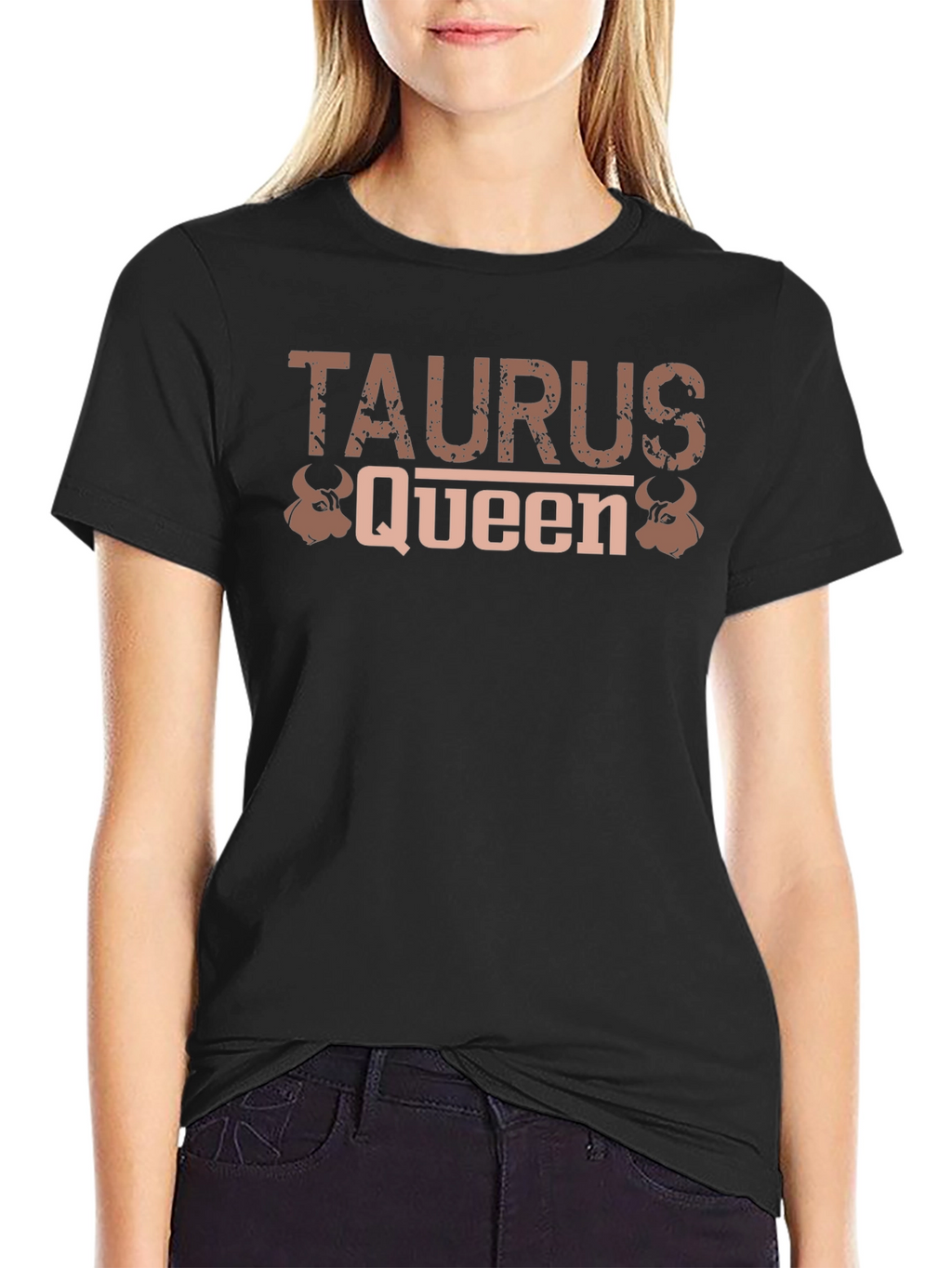 Taurus Queen Black Graphic Tee