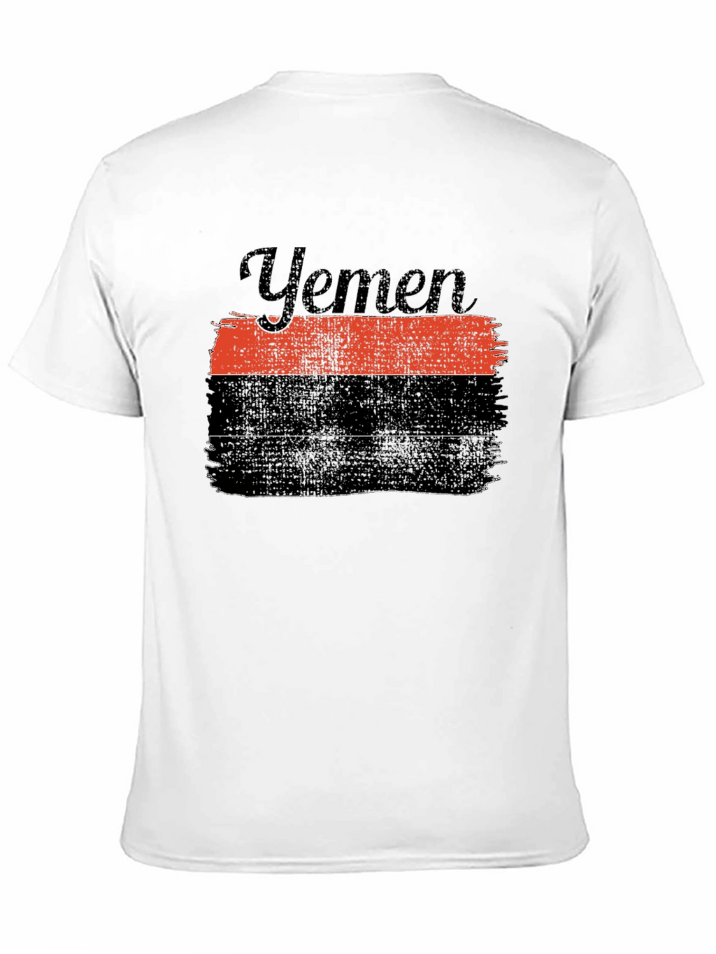 Yemen Flag Graphic T-Shirt - Black