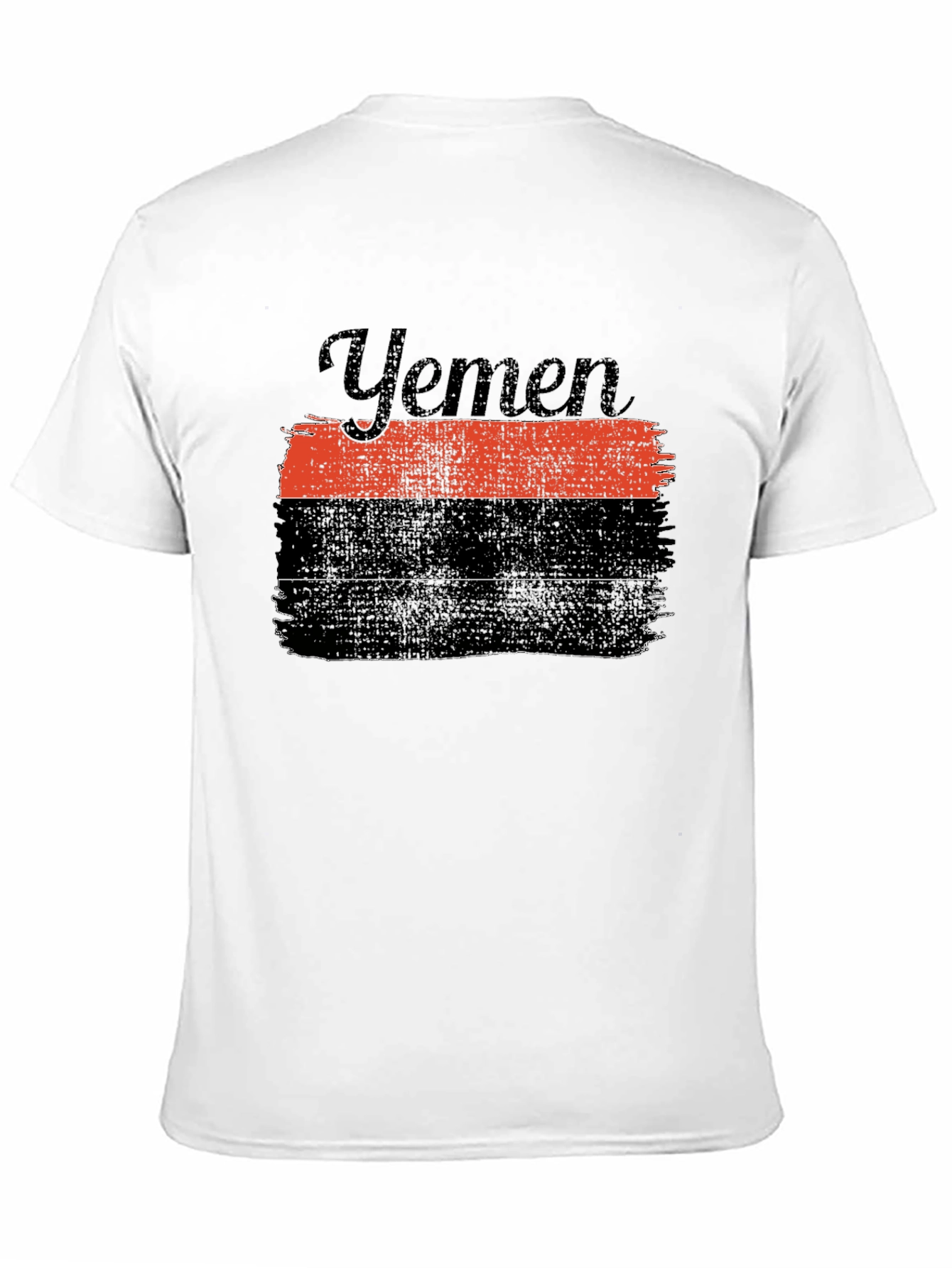 Yemen Flag Graphic T-Shirt - Black
