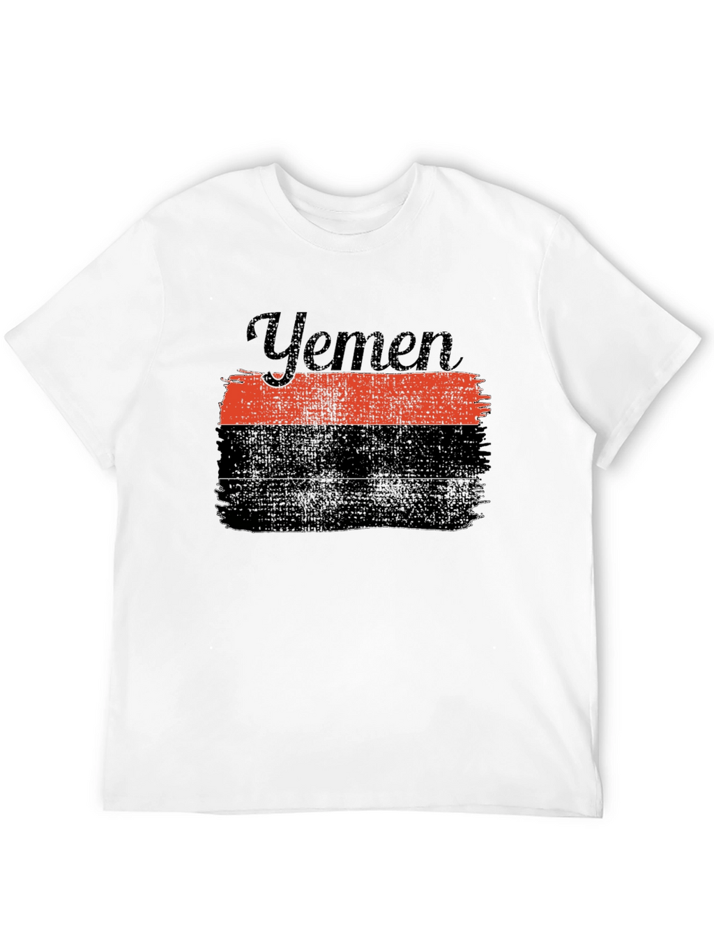 Yemen Flag Graphic T-Shirt - Black