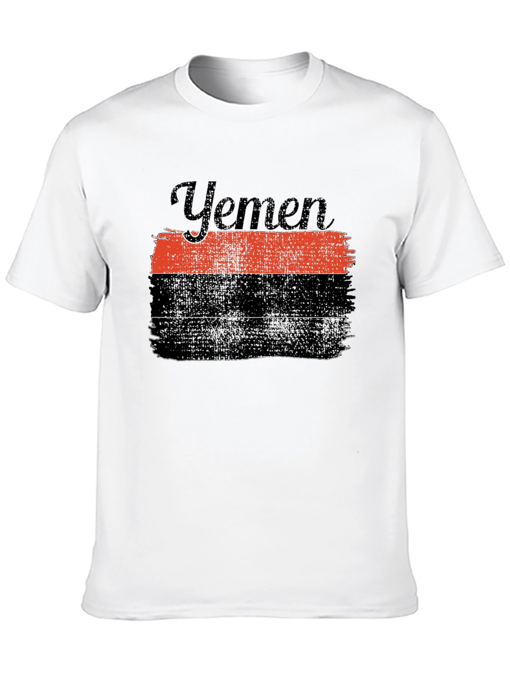 Yemen Flag Graphic T-Shirt - Black